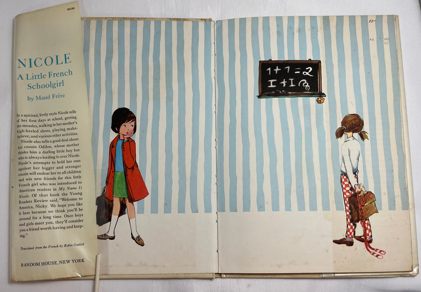 Nicole A Little French School Girl by Maud Frère, 1960's Book, Children's Book, Vintage Book, Collectibles, Illustrated Book, 1966, Classic