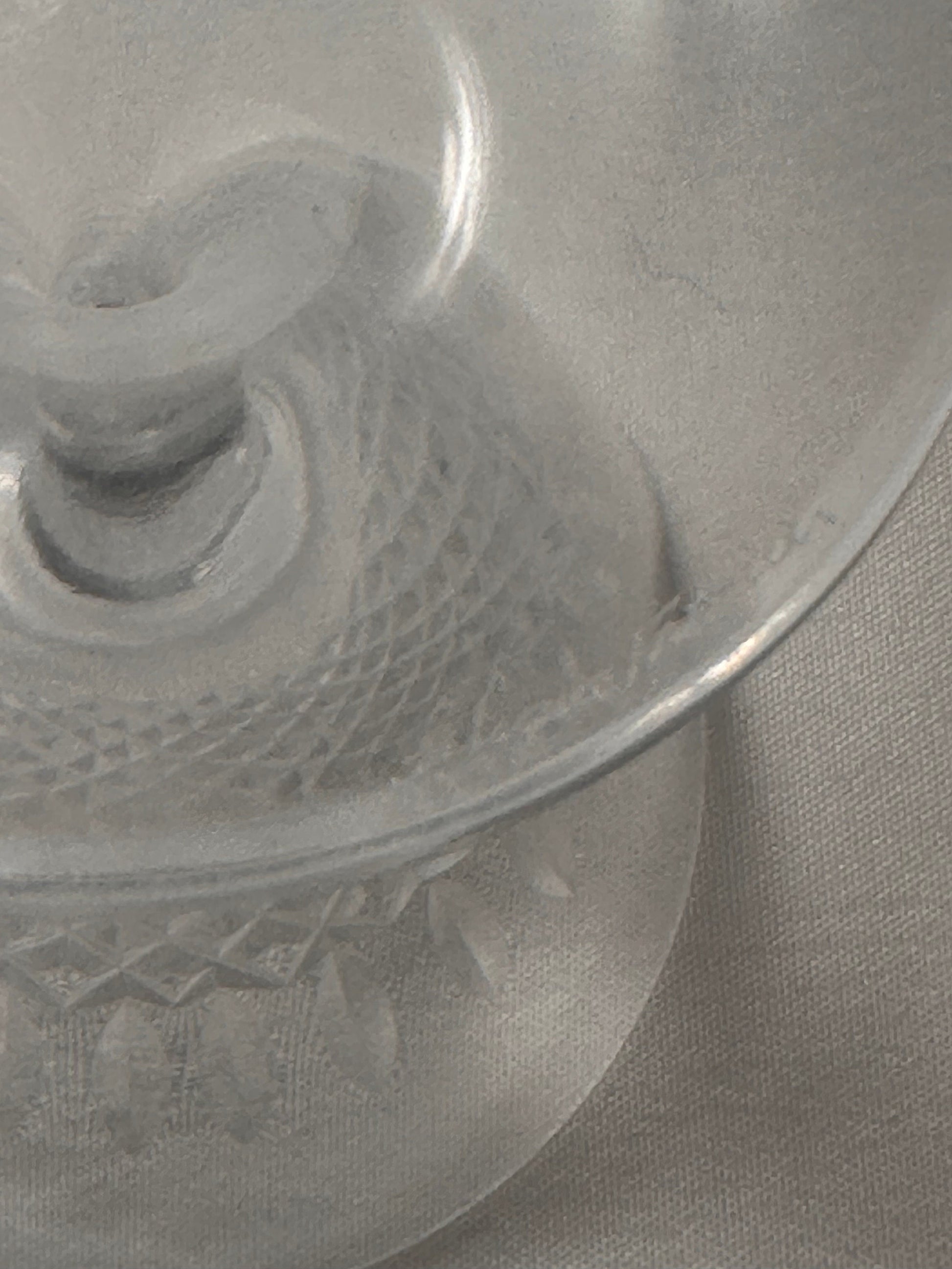 Signed Lalique Crystal Chinon Wine Glasses, Set of 12, Fine Dining Glass Set, Collectible Glassware, Luxury Stemware