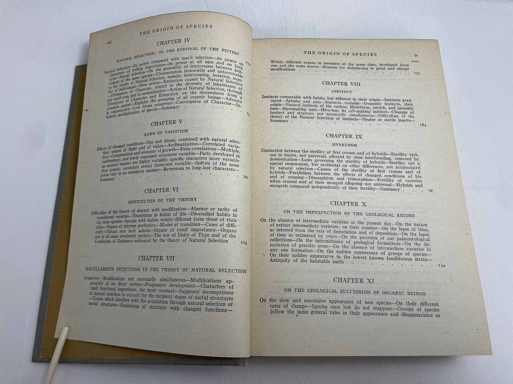 The Origin of the Species and The Descent of Man by Charles Darwin, The Modern Library 1950's Edition, Rare Collectible Book