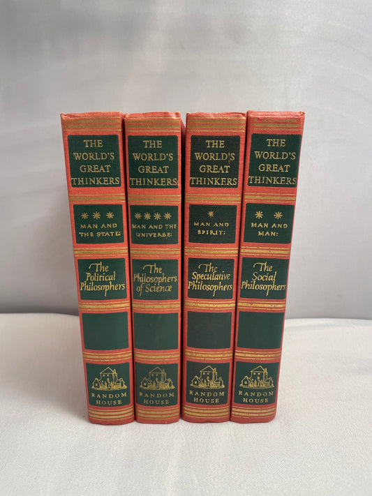 The World's Great Thinkers 4 Volume Set, Published in 1947 Hardcovers, Complete Set