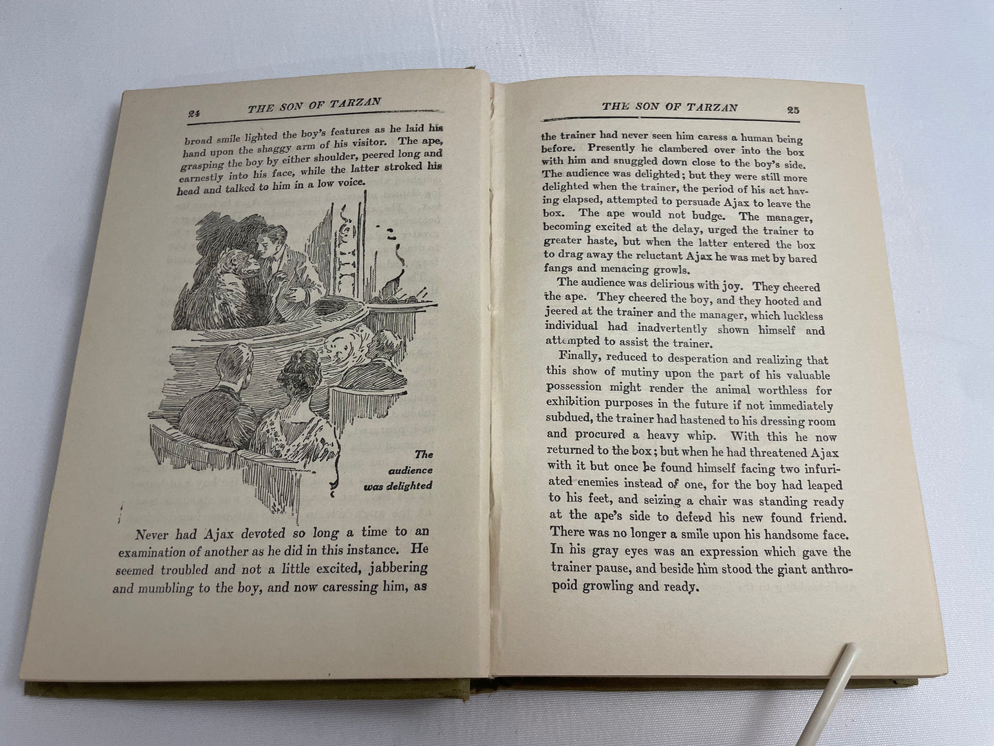 The Son of Tarzan by Edgar Rice Burroughs, 1918 Edition, Hardcover, Vintage Collectible Book, Antiques