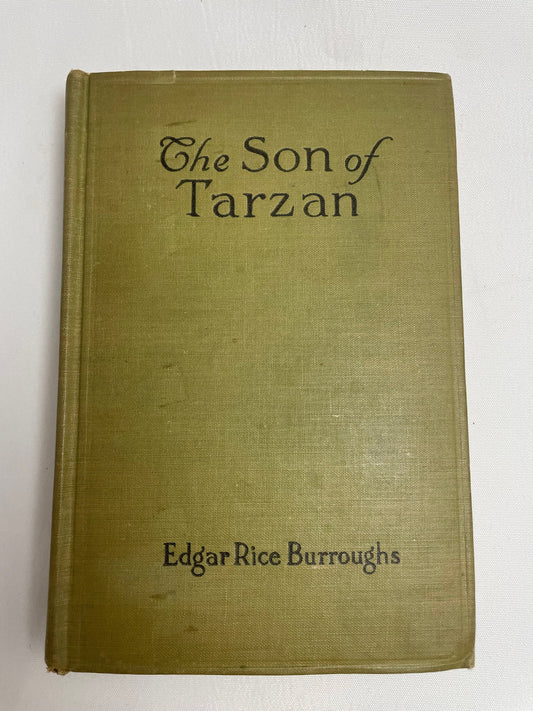 The Son of Tarzan by Edgar Rice Burroughs, 1918 Edition, Hardcover, Vintage Collectible Book, Antiques