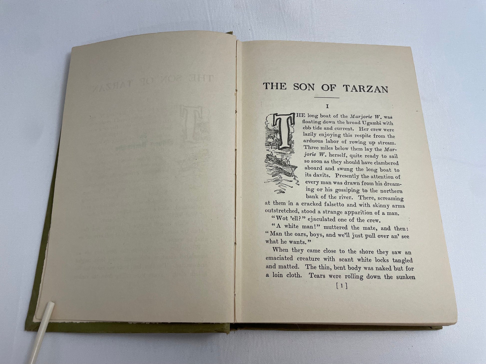 The Son of Tarzan by Edgar Rice Burroughs, 1918 Edition, Hardcover, Vintage Collectible Book, Antiques