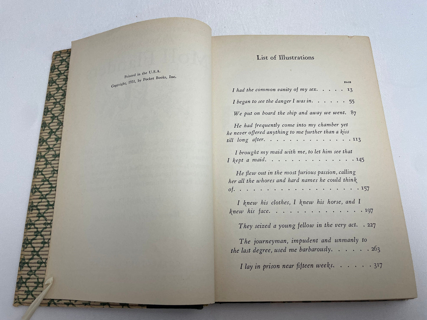 The Fortunes and Misfortunes of the Famous Moll Flanders by Daniel Defoe, 1948 Edition, Hardcover, Collector's Edition, Pocket Books