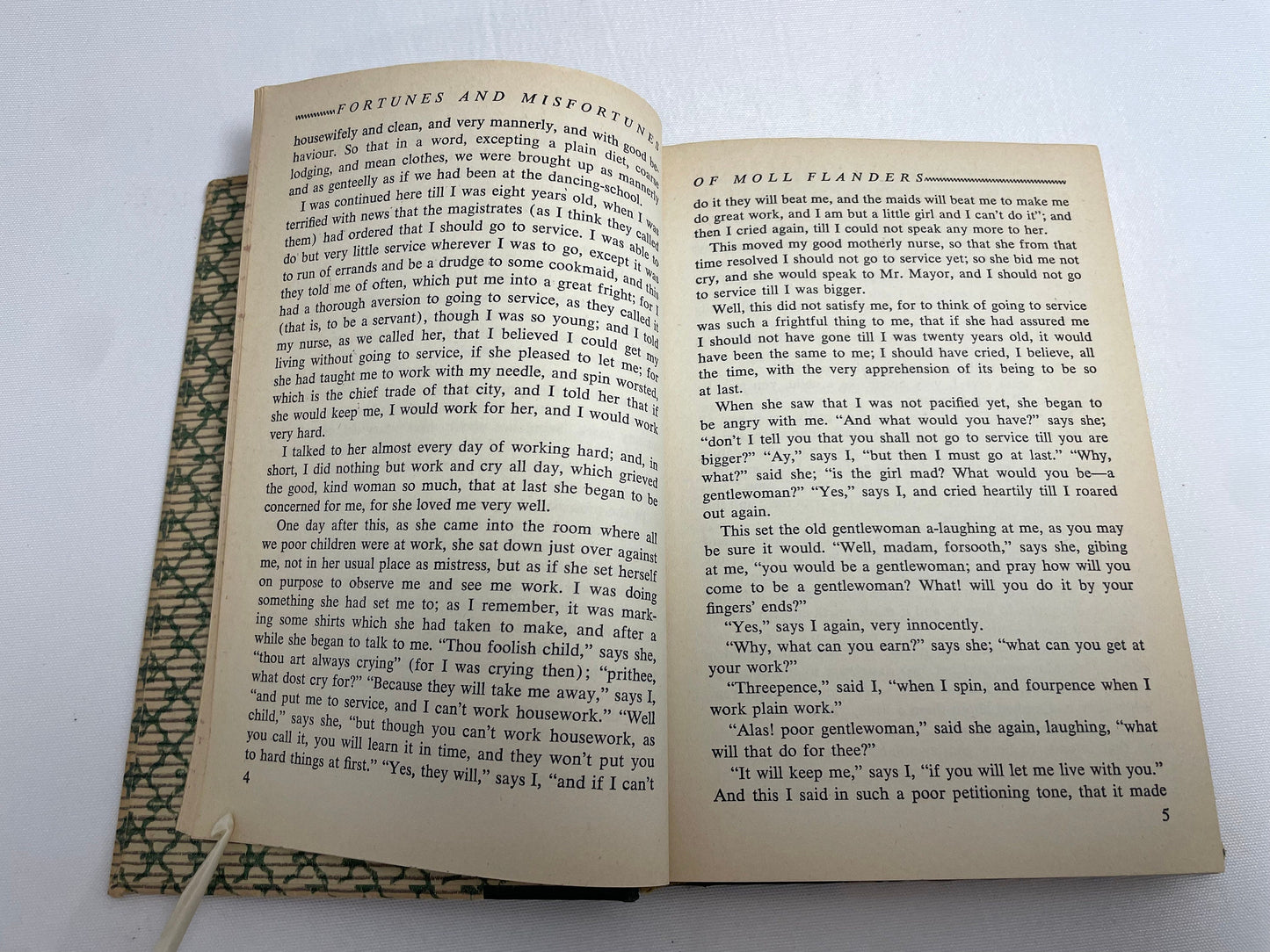 The Fortunes and Misfortunes of the Famous Moll Flanders by Daniel Defoe, 1948 Edition, Hardcover, Collector's Edition, Pocket Books