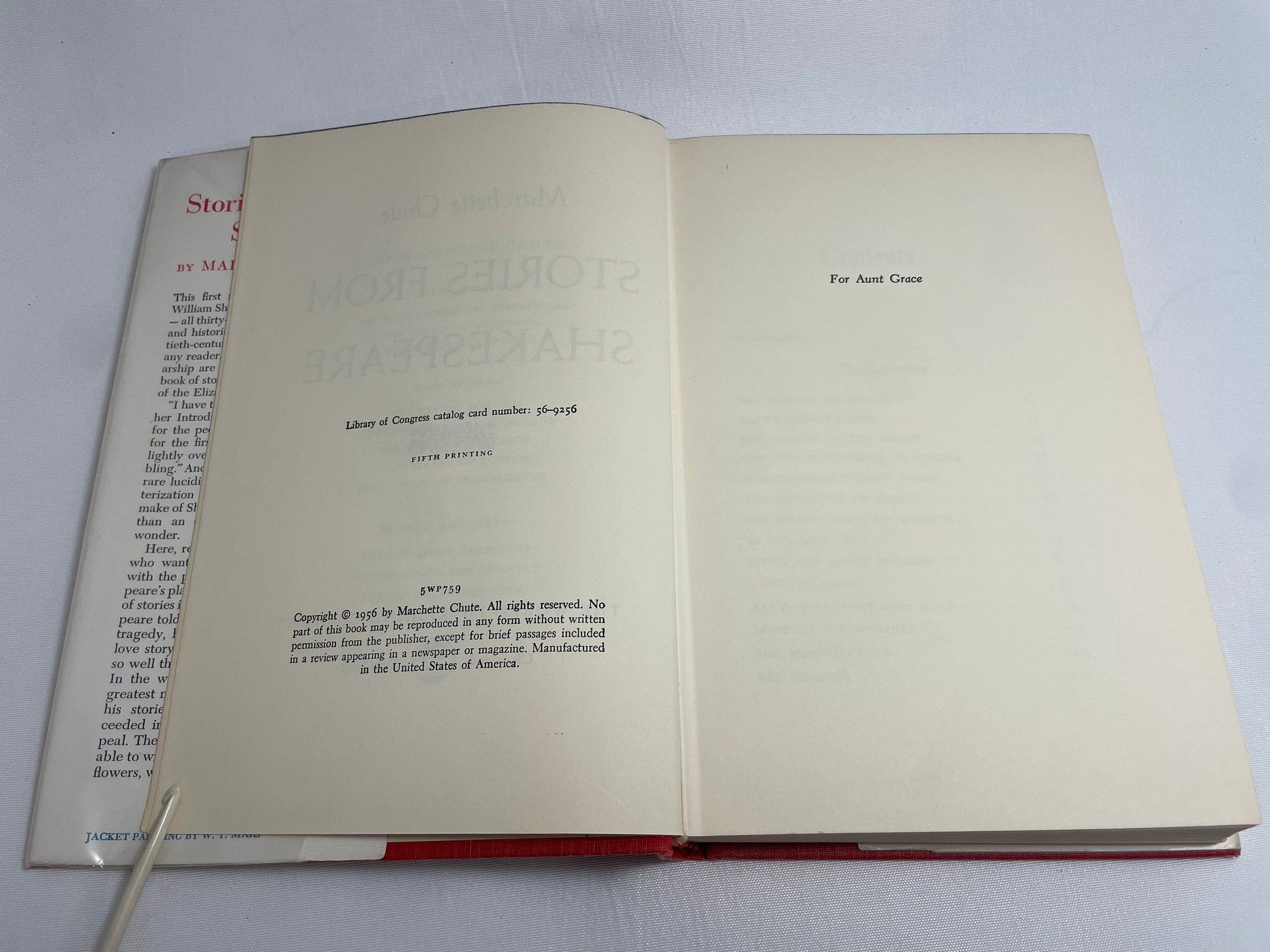 Stories from Shakespeare The Complete Plays of William Shakespeare Retold by Marchette Chute, Published in 1956 by Marchette Chute