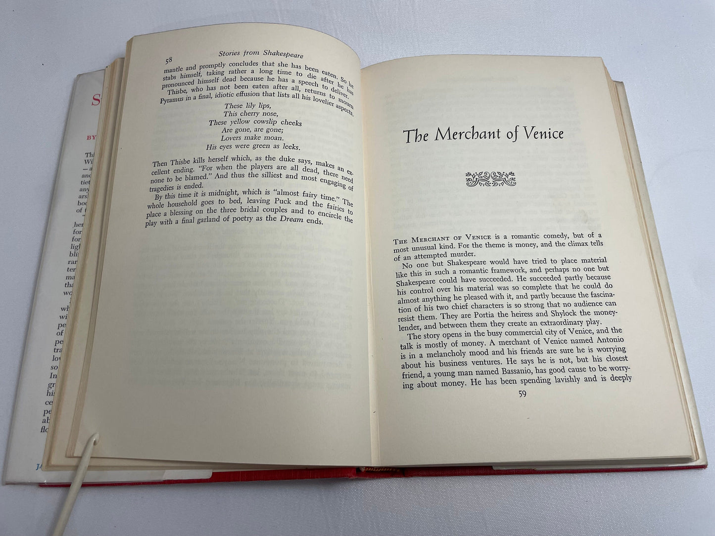 Stories from Shakespeare The Complete Plays of William Shakespeare Retold by Marchette Chute, Published in 1956 by Marchette Chute