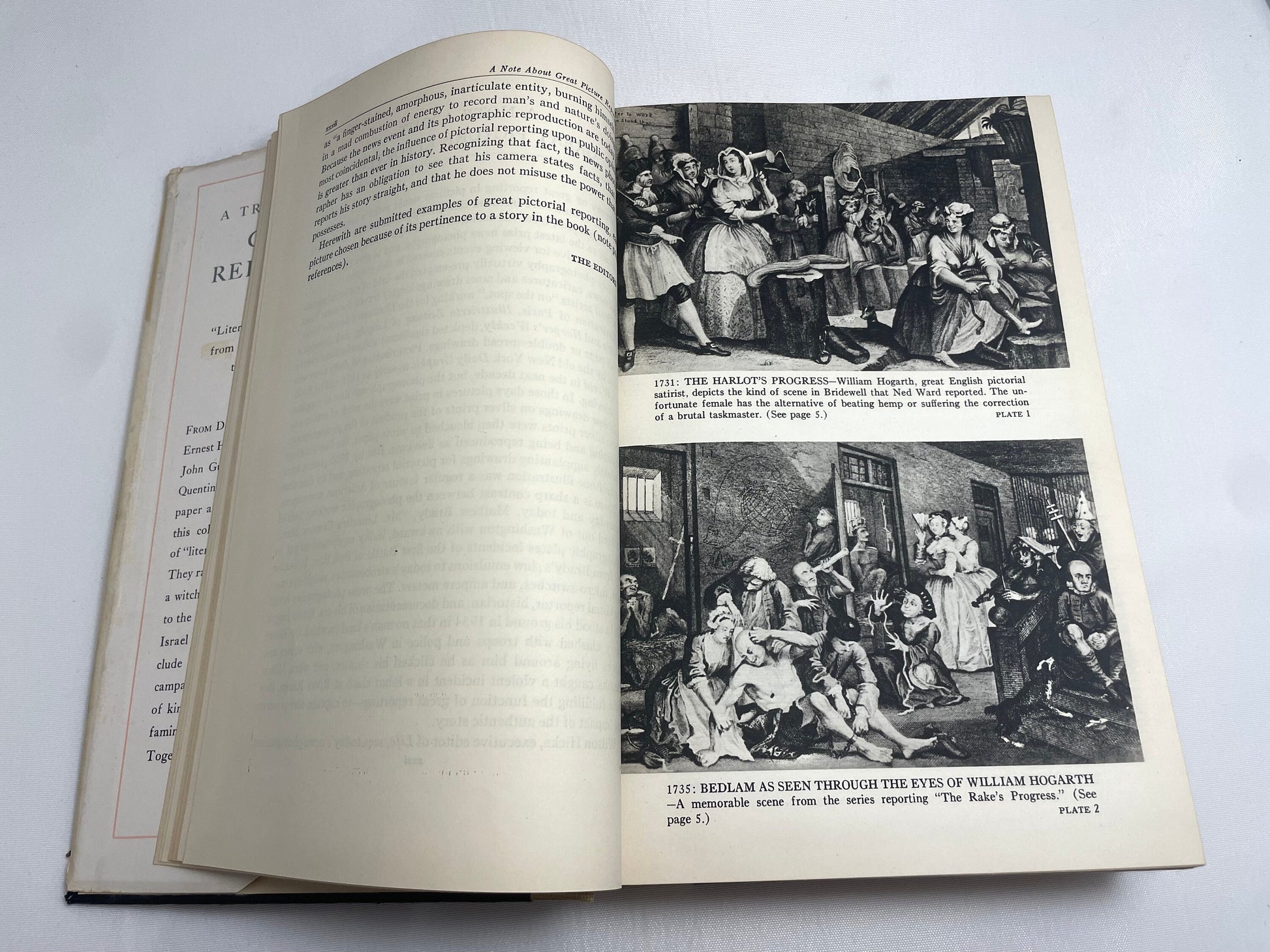 FIRST EDITION 1949- A Treasury Of Great Reporting "Literature under Pressure" from the Sixteenth Century to Our Own Time - Hardcover