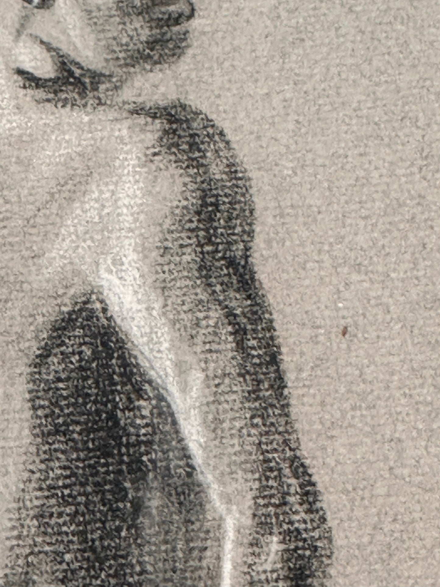 Male Nude Sketch by Ginger Kane, Charcoal Artwork, Figure Drawing, Wall Art Decor, Nude Male Portrait