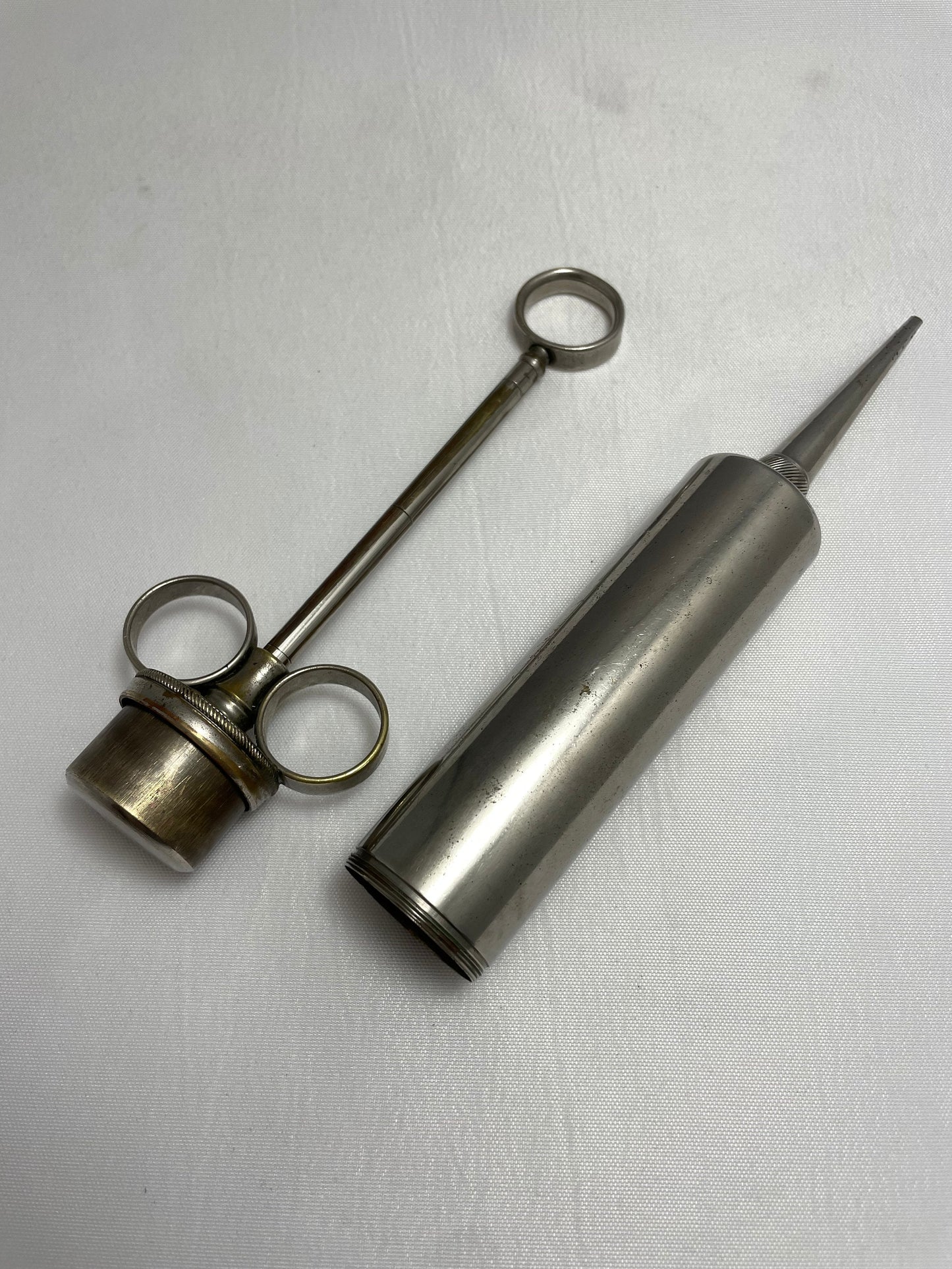 Early 1900's Antique Metal Syringe - Rare Collectible - Medical Devices - Medical Instrument - Vintage