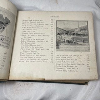 Collector's American History Book 1492-1892, Plymouth Rock to Golden Gate, 400 Years US Progress, Treasures