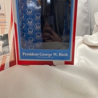 President George Bush Talking Action Figure 2000 Edition, Collectible Toy, Political Memorabilia, Presidential Figure
