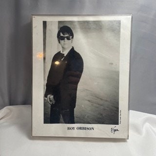 Framed Roy Orbison Virgin Records Picture, Music Memorabilia Wall Decor, Iconic Singer Wall Art