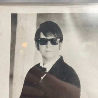 Framed Roy Orbison Virgin Records Picture, Music Memorabilia Wall Decor, Iconic Singer Wall Art