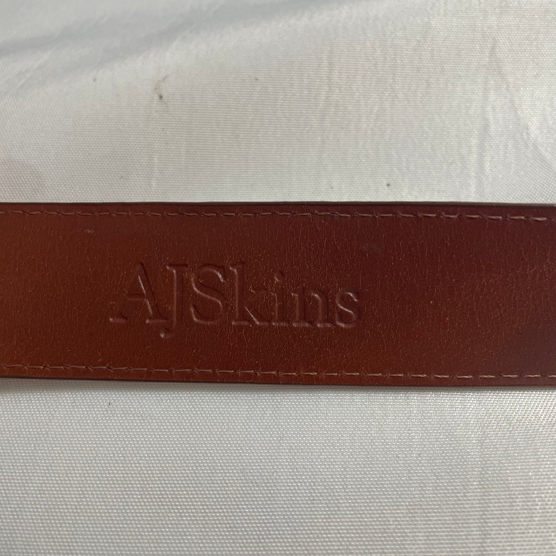 Genuine Ostrich Brown Leather Belt Size 36, AJ Skins Belt, High-Quality Belt, Brown Belt, Men's Fashion, Classic Belt