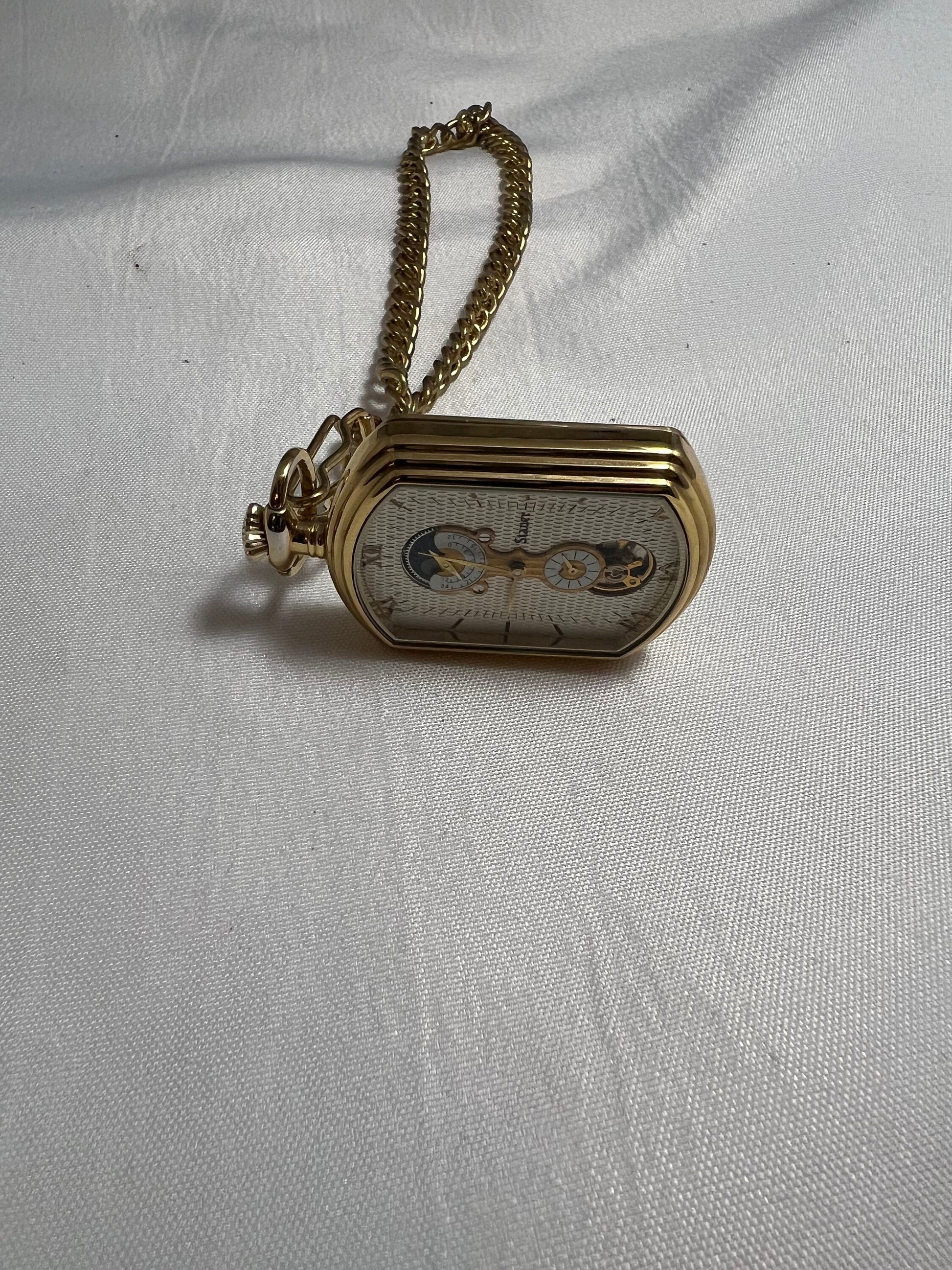 Stauer Grandfather Gold Pocket Watch