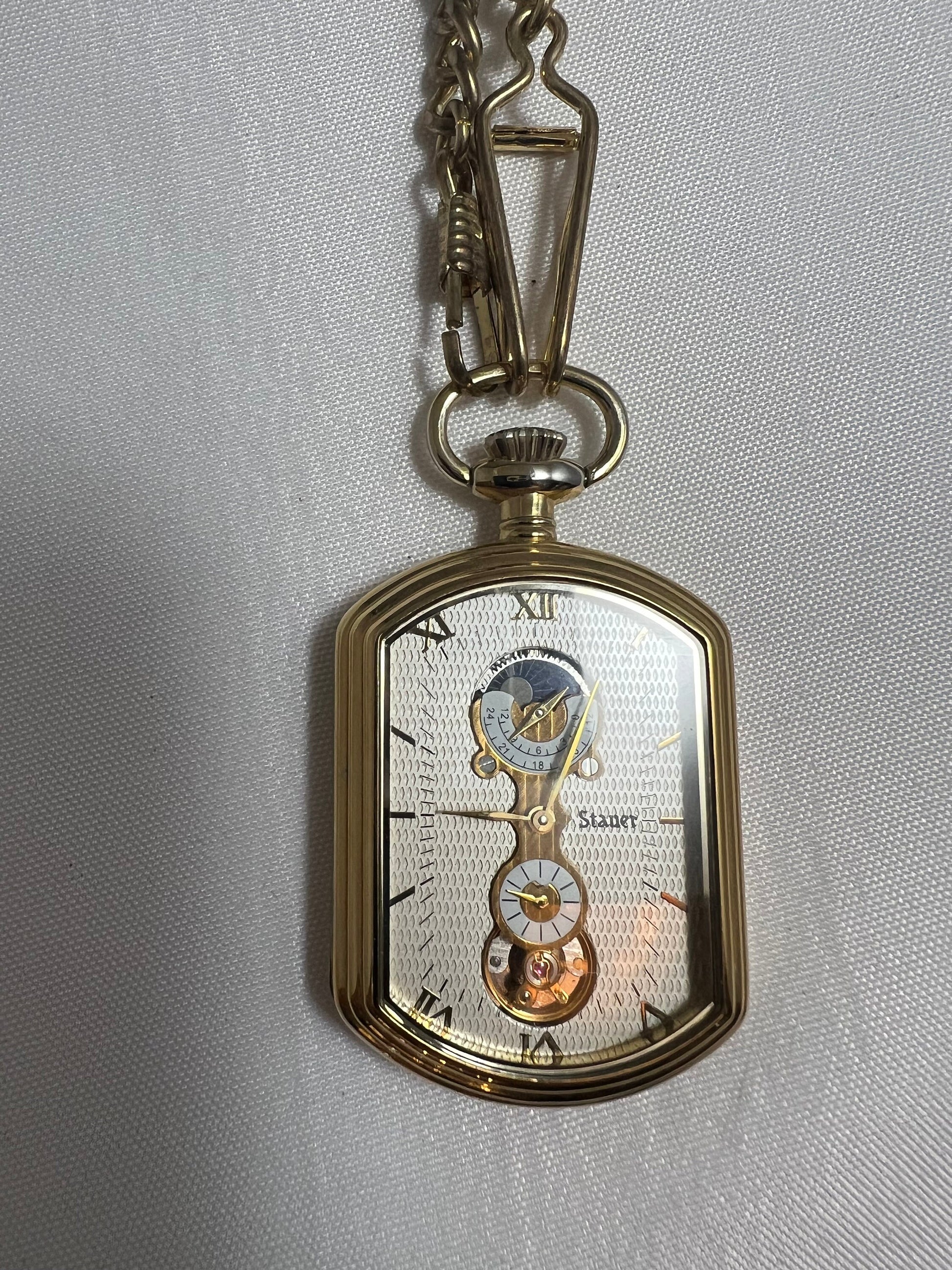 Stauer Grandfather Gold Pocket Watch