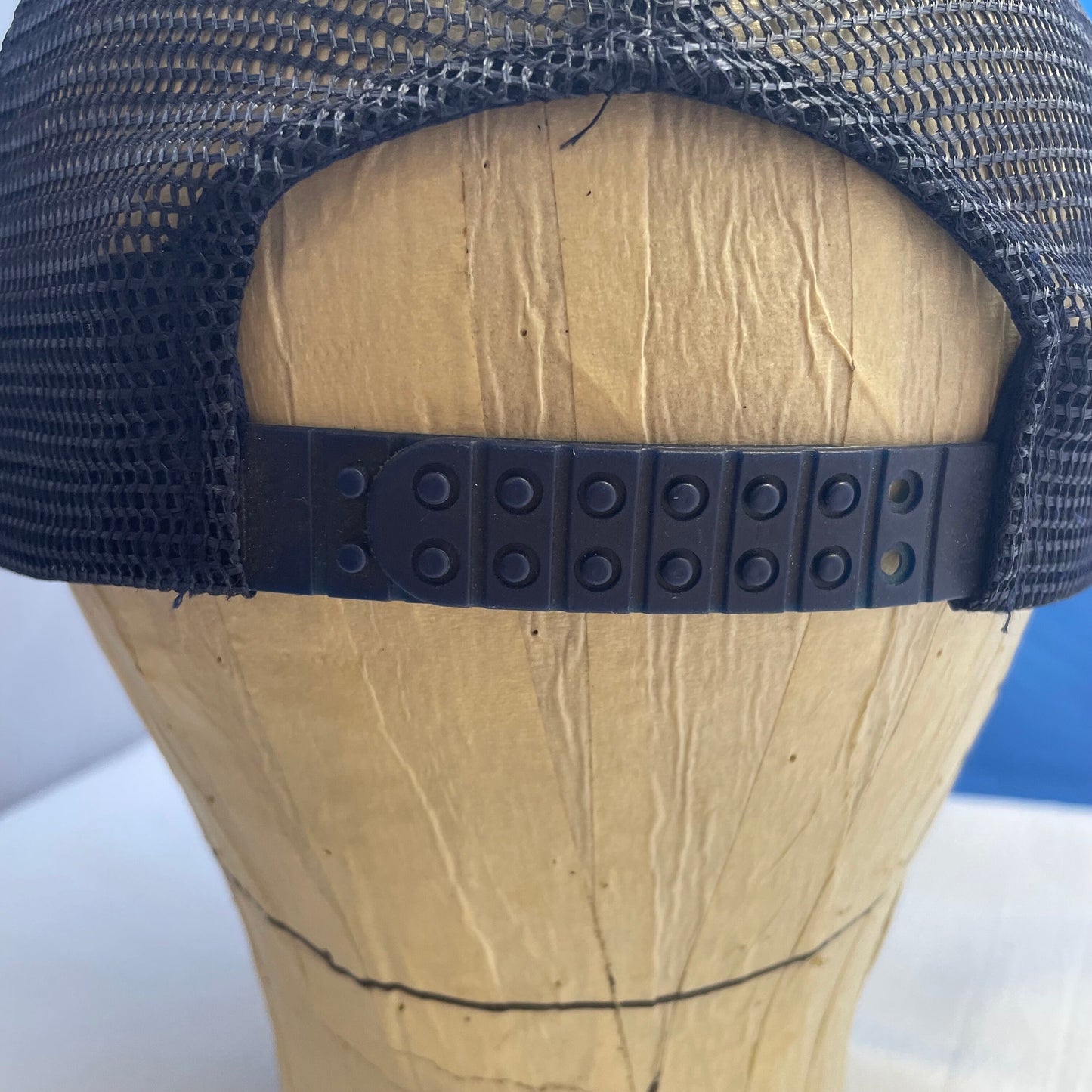 Vintage Navy Blue Trucker Hat, Retro Baseball Cap, Hipster Hat, Distressed Cap, Unisex Hat, Vintage Style Gift