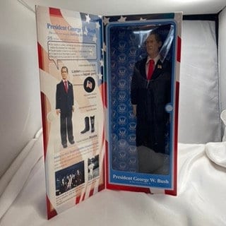 President George Bush Talking Action Figure 2000 Edition, Collectible Toy, Political Memorabilia, Presidential Figure