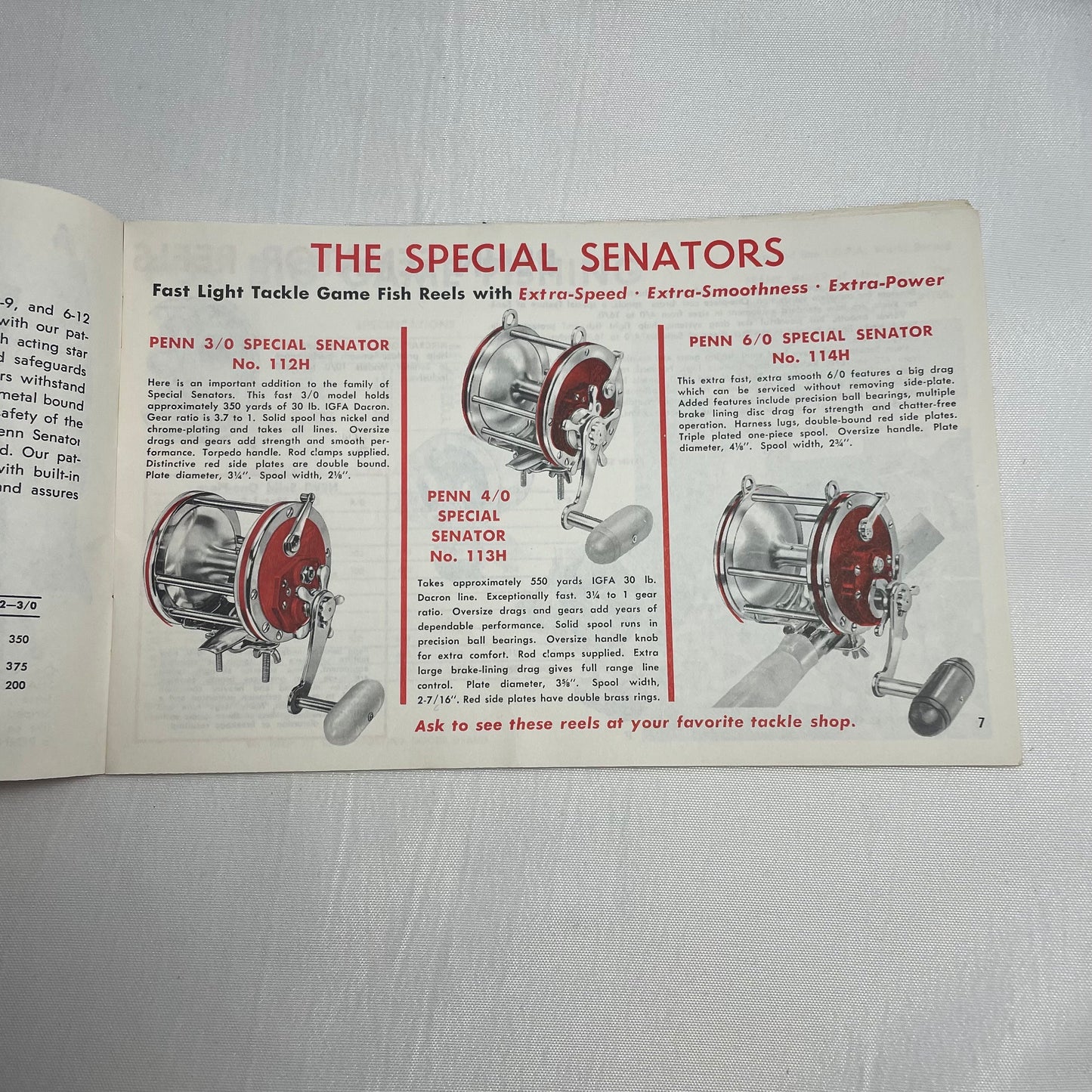 Penn Reels Catalog 34B Instruction Manual, Repair Parts List, Fishing Reel Manual, Maintenance Guide, Vintage Manual