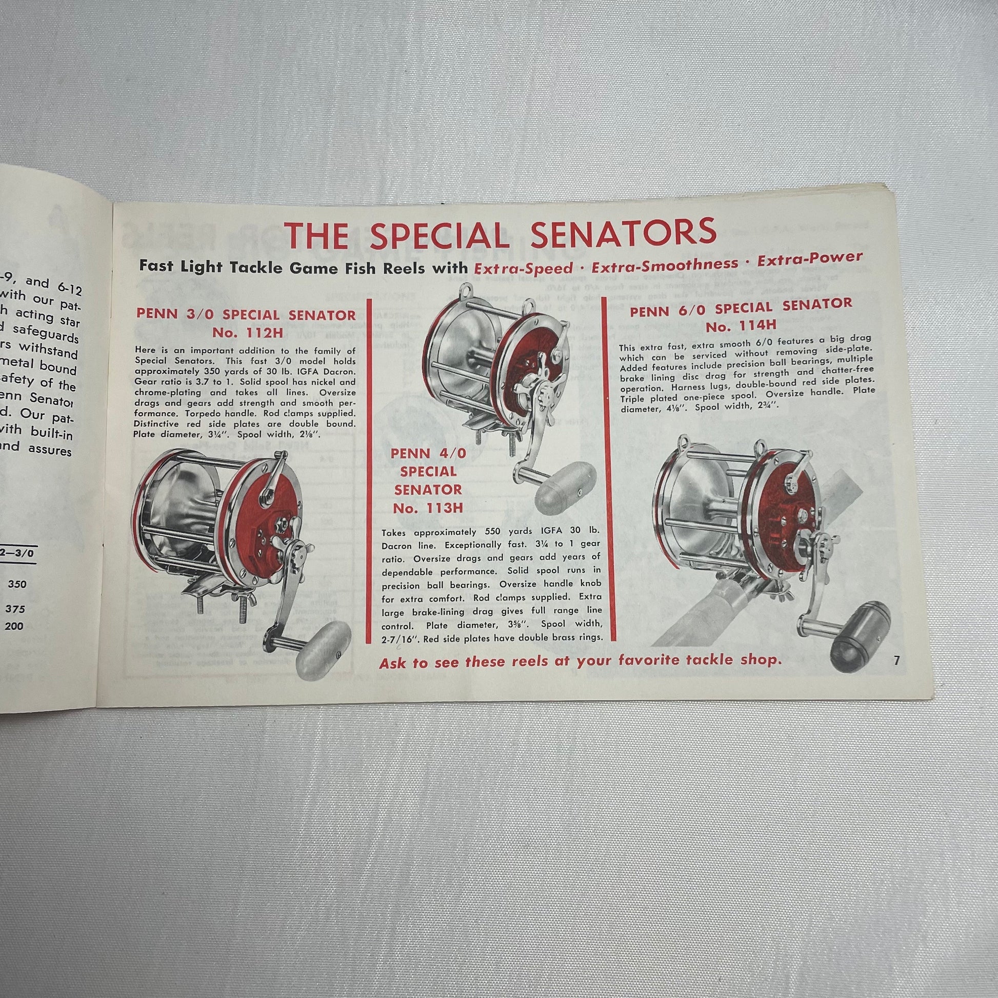 Penn Reels Catalog 34B Instruction Manual, Repair Parts List, Fishing Reel Manual, Maintenance Guide, Vintage Manual