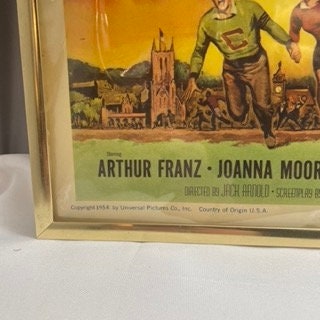 Vintage Monster on the Campus Poster, Framed Wall Art Decoration, Classic Movie Memorabilia