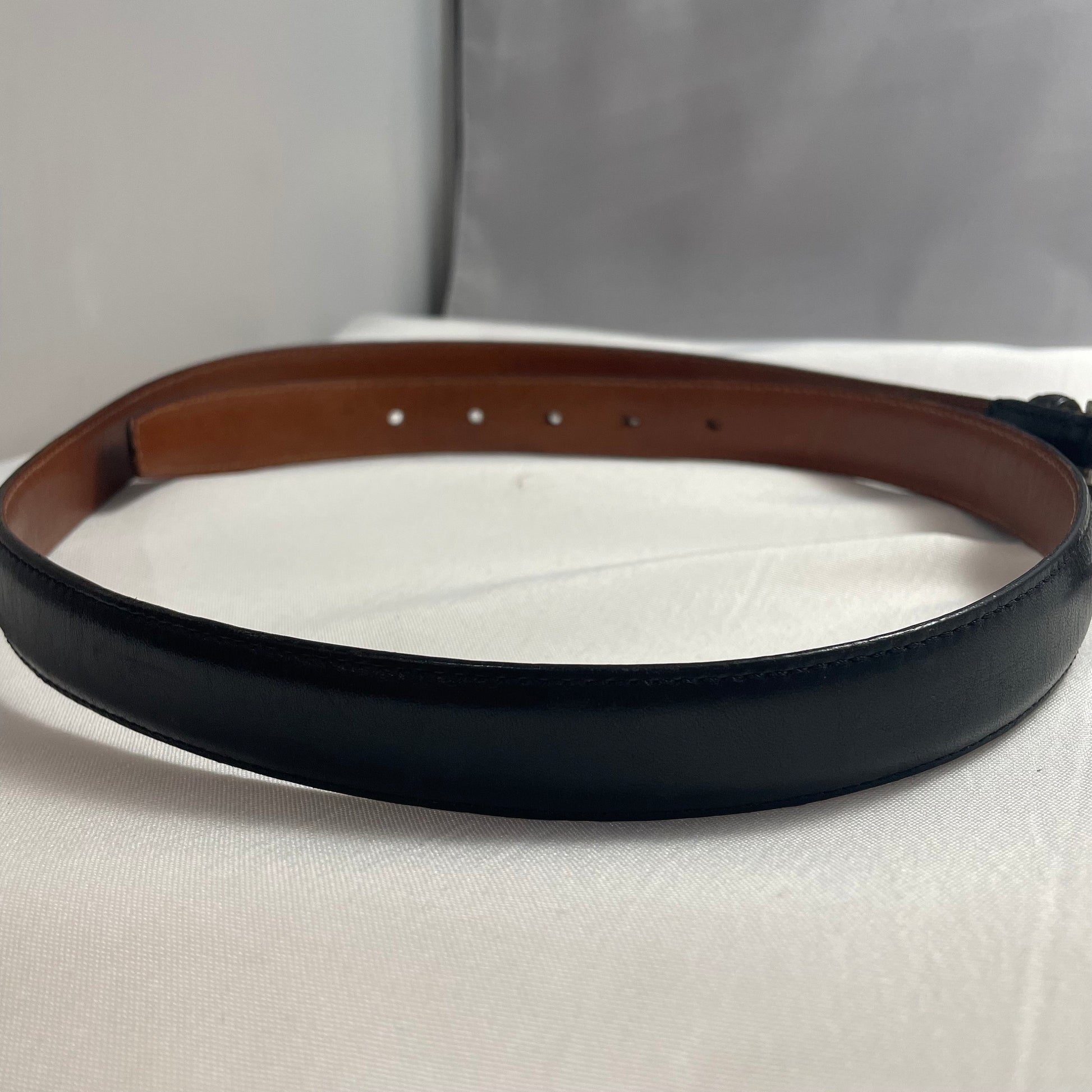 Calvin Klein Black Leather Belt Size 36, Full Grain Designer Belt, Classic Men's Belt, Formal Dress Belt, Luxury Gift