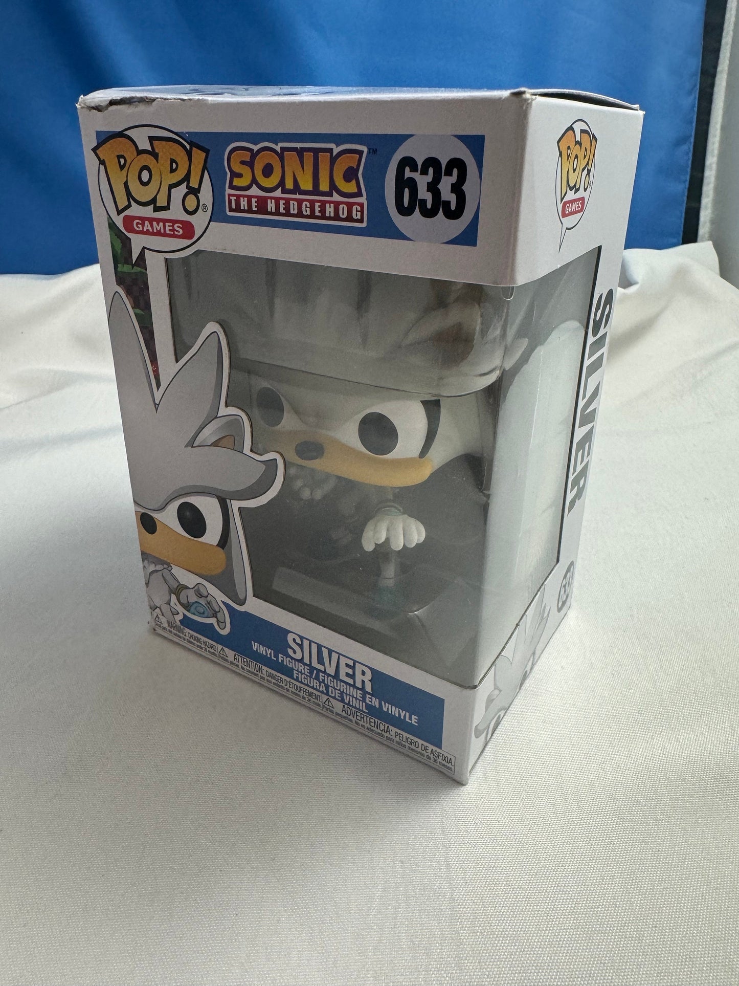 Funko Pop Silver from Sonic the Hedgehog Figure, Cartoon Doll, Geek Gift, Cartoon Lover Gift