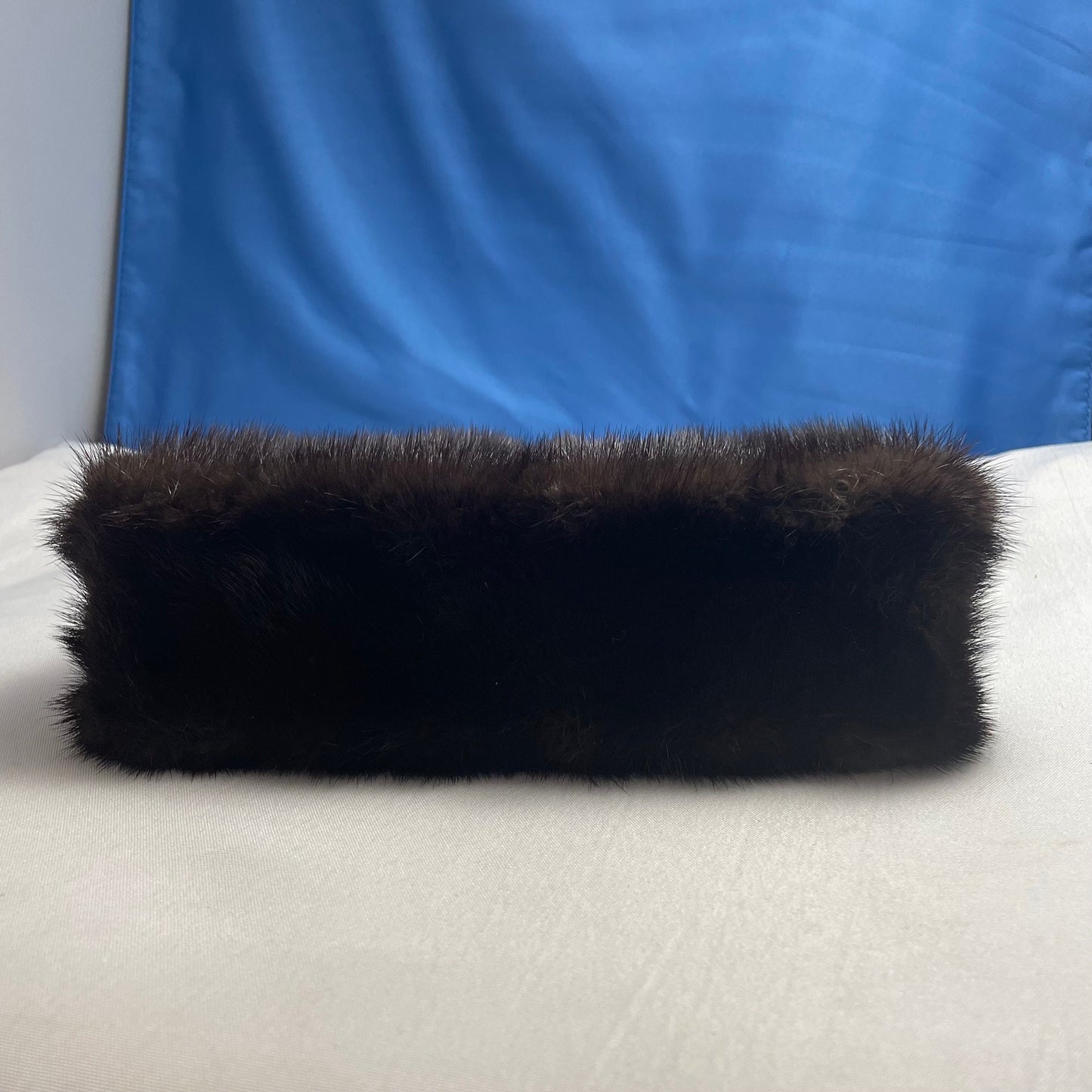 Brown Fur Clutch Purse Gold Hardware, Evening Bag, Faux Fur Handbag, Party Clutch, Fashion Statement