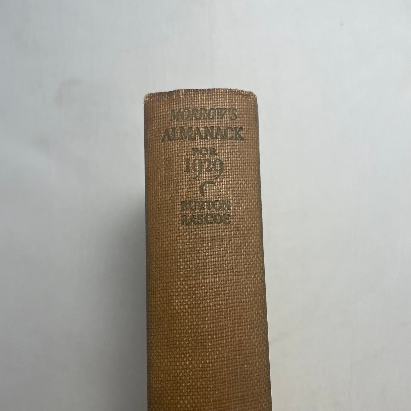 Vintage 1929 Morrow's Almanack by Burton Rascoe, Historical Reference Book, Collectible Almanac, Antique Book Lover Gift