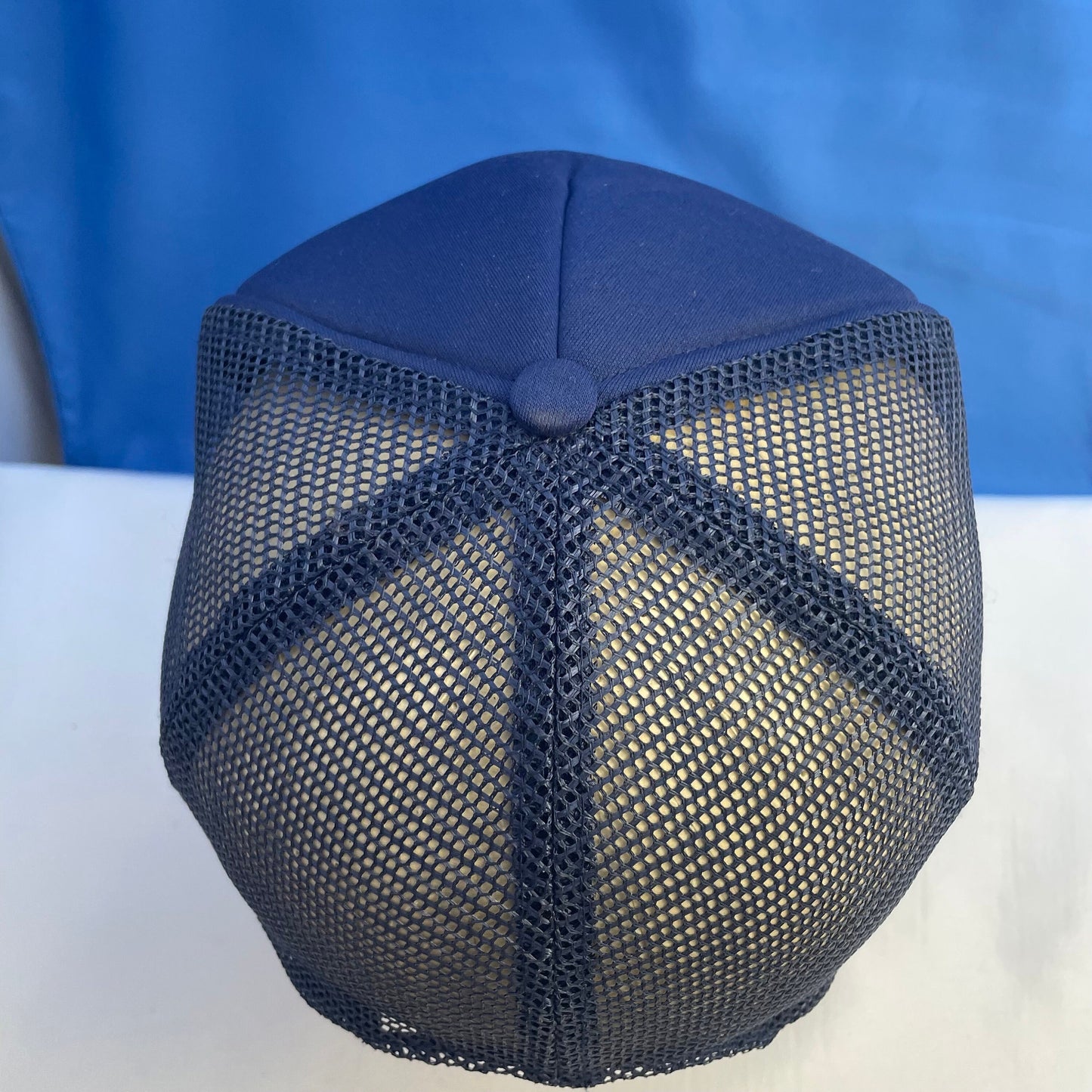 Vintage Navy Blue Trucker Hat, Retro Baseball Cap, Hipster Hat, Distressed Cap, Unisex Hat, Vintage Style Gift