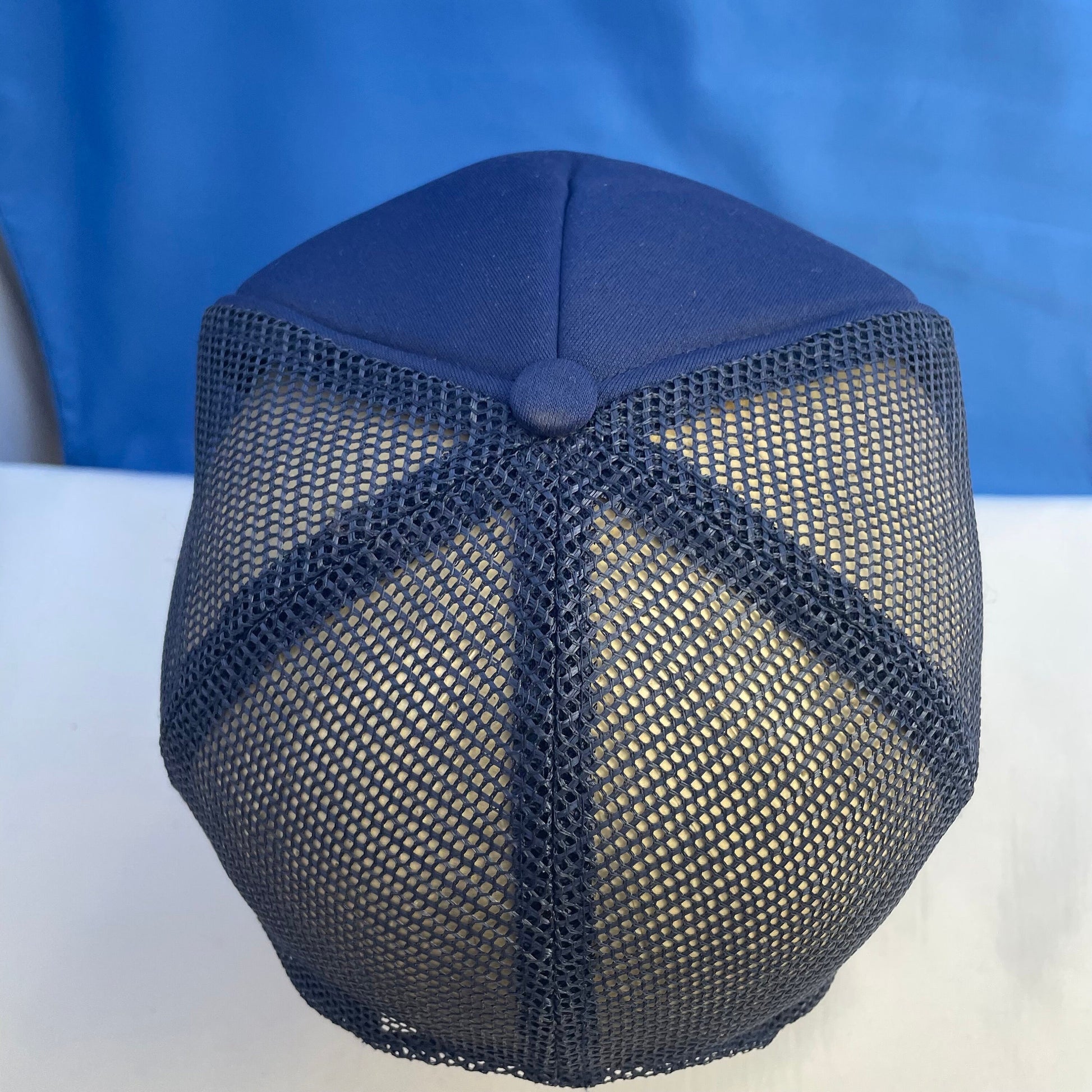 Vintage Navy Blue Trucker Hat, Retro Baseball Cap, Hipster Hat, Distressed Cap, Unisex Hat, Vintage Style Gift