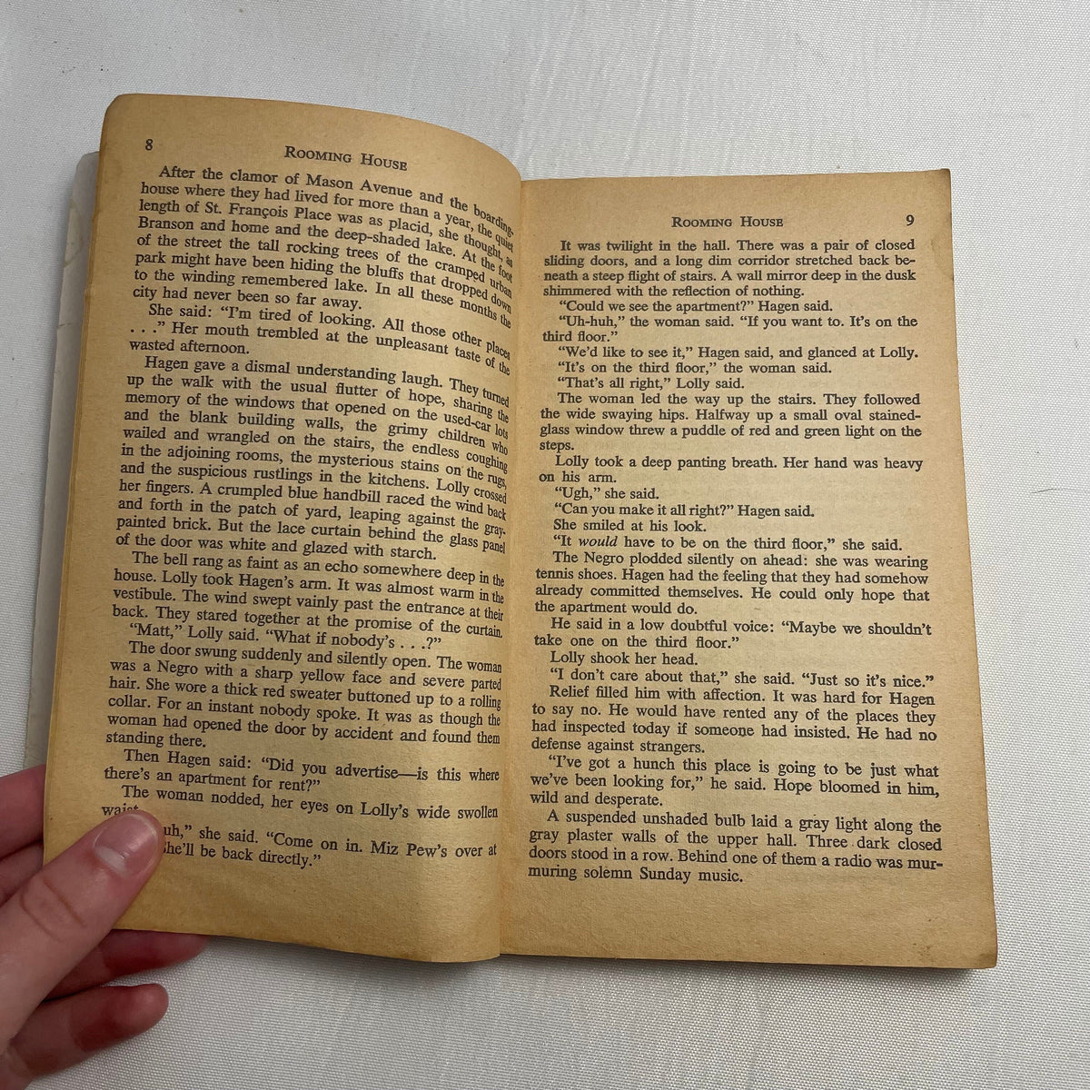 Vintage Rooming House by Berton Roueché Second Printing 1957, English Book