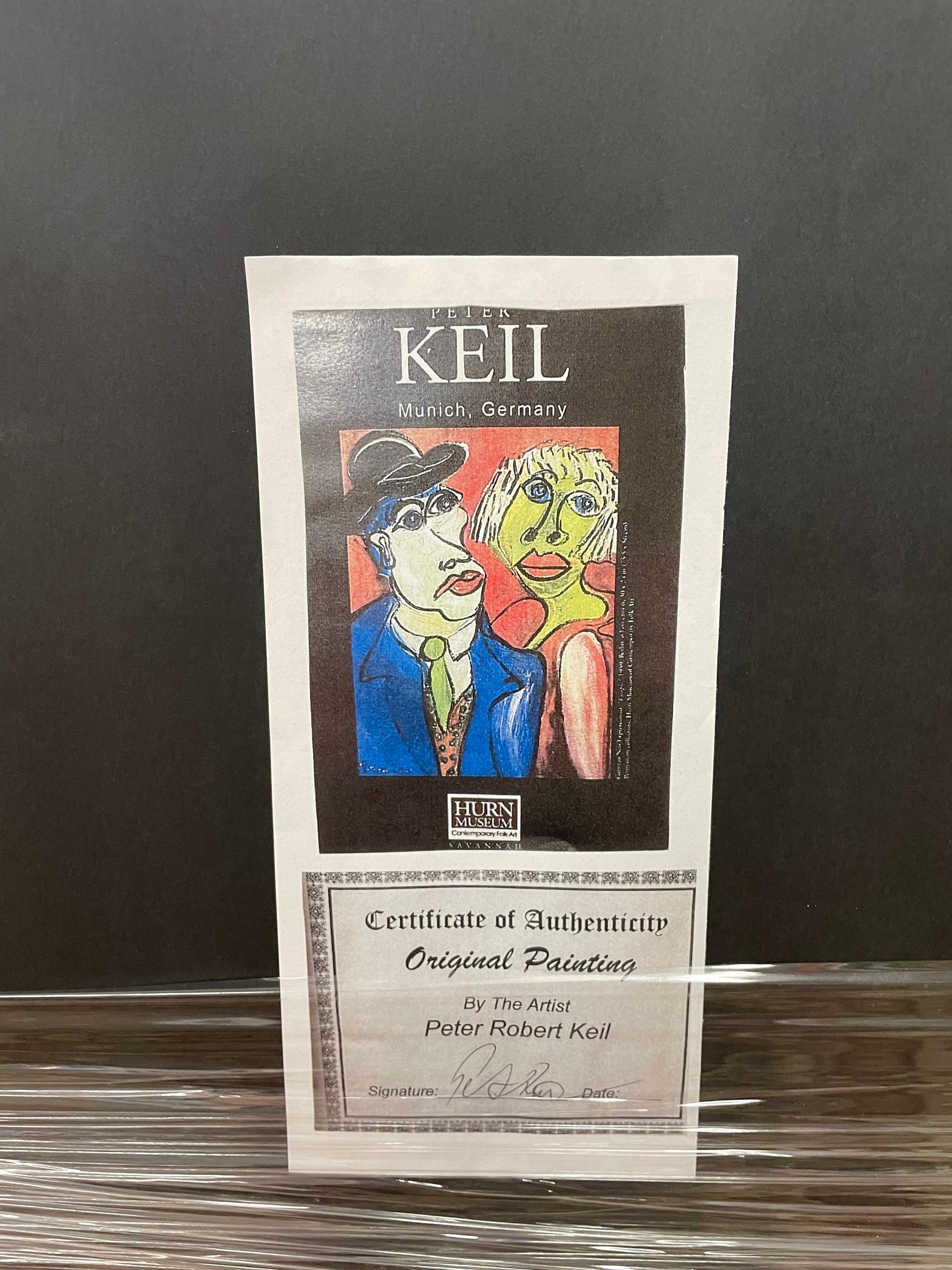 Peter Robert Keil Framed Artwork, My Dear Friend Andy Warhol Inspired, Wall Decor, Contemporary Art, private collection