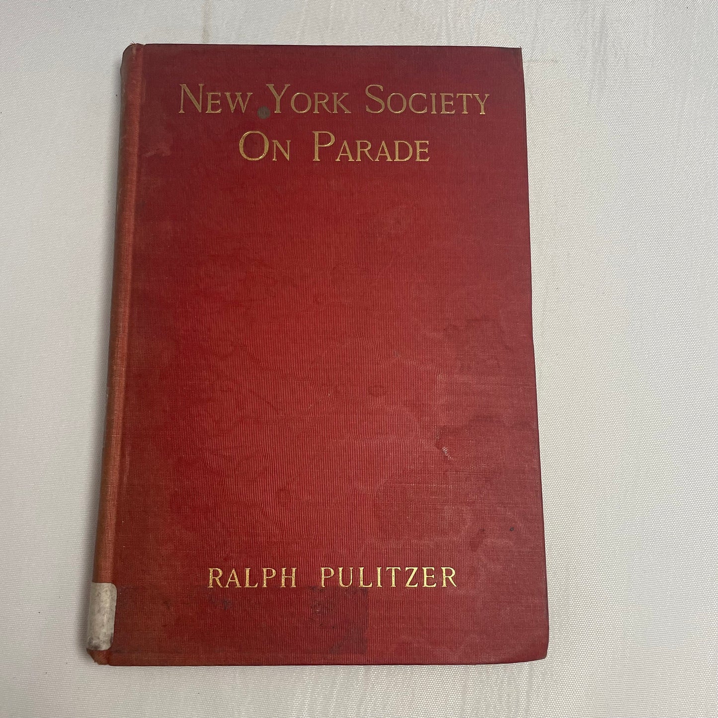 Ralph Pulitzer "New York Society on Parade" Hardcover Book, Vintage NYC Social Scene, Collector's Edition, Coffee Table Book
