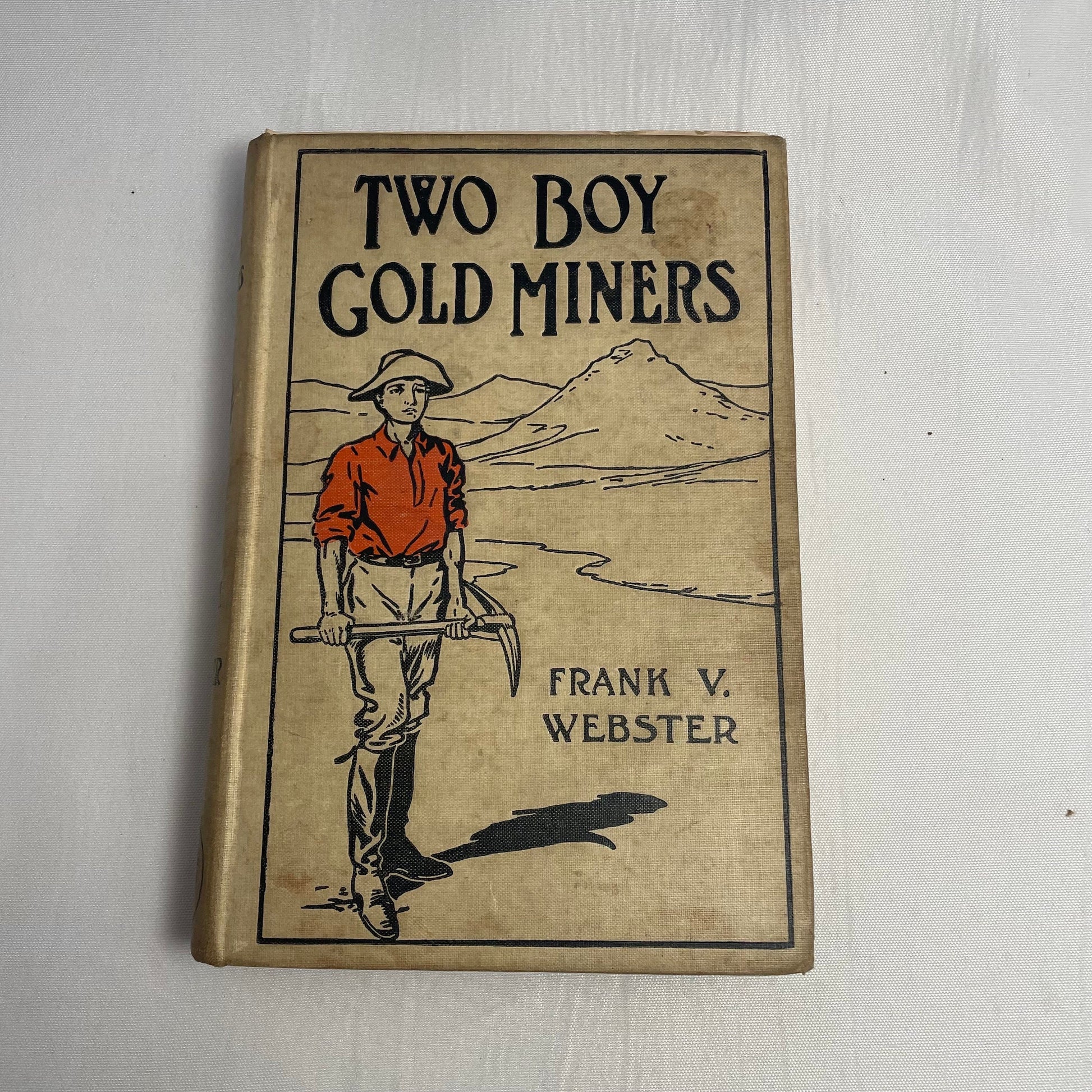 Two Boy Gold Miners Hardcover Novel by Frank V. Webster, Vintage Adventure Story, Mining Theme, Young Readers Book