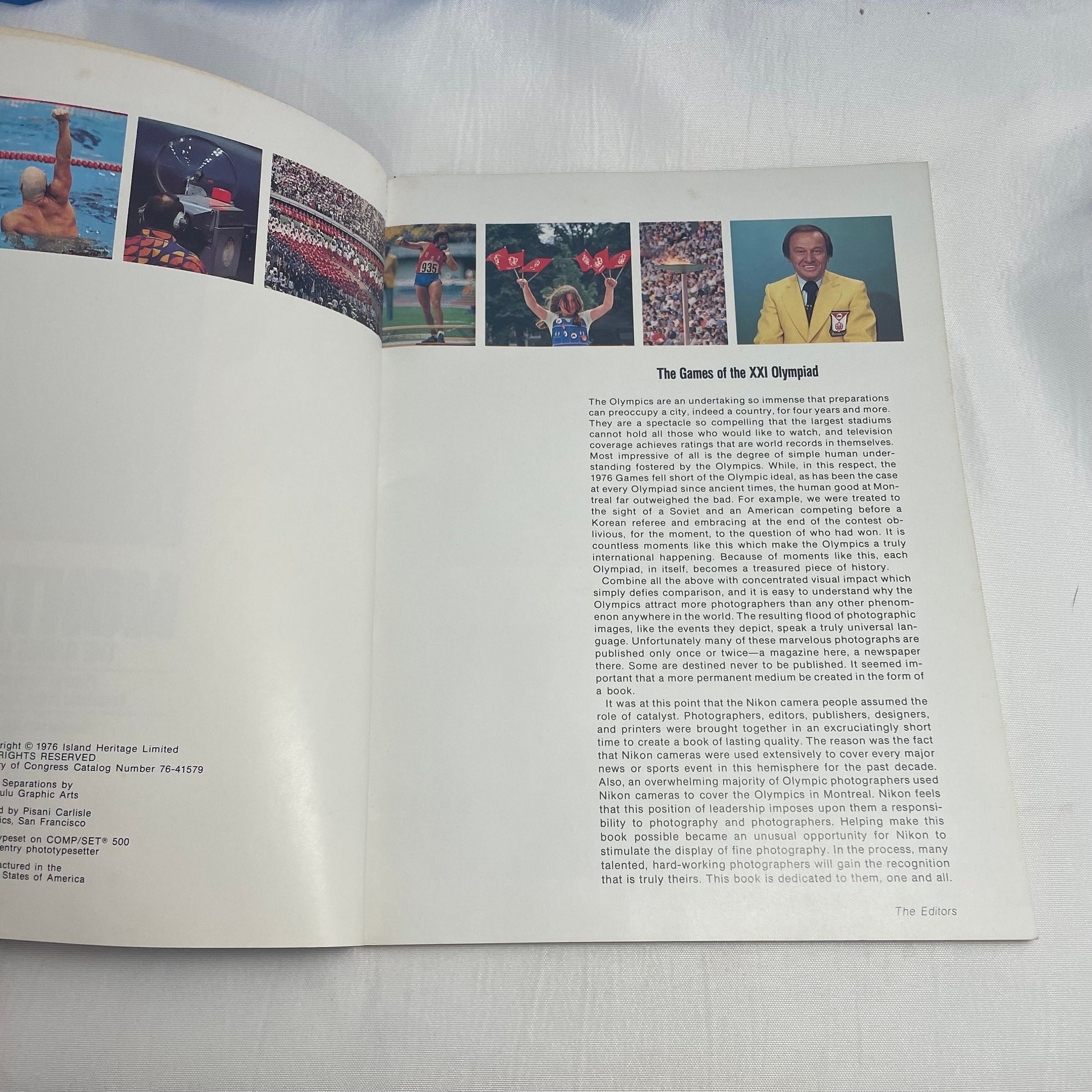 Montreal 76' Olympic Games Photo Book, XXI Olympiad Memorabilia, Sports History Gift