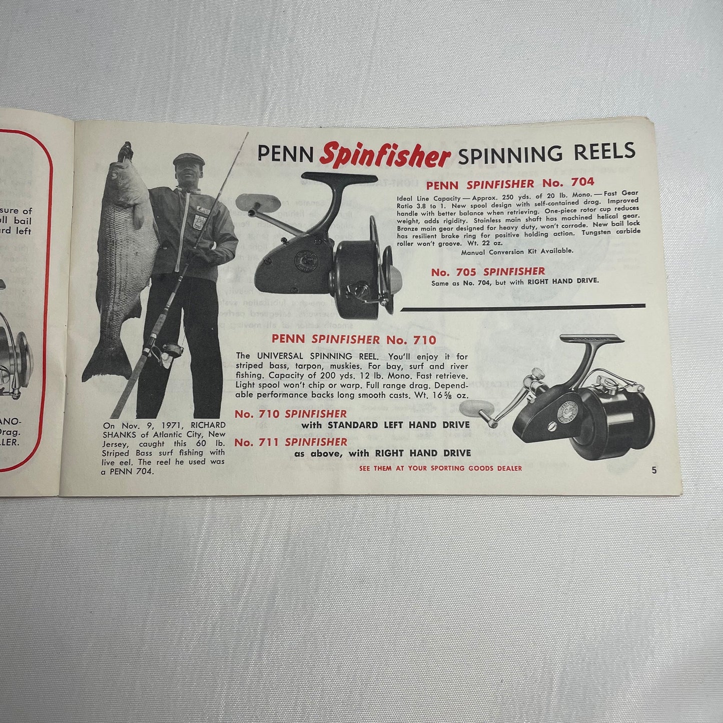 Penn Reels Catalog 34B Instruction Manual, Repair Parts List, Fishing Reel Manual, Maintenance Guide, Vintage Manual