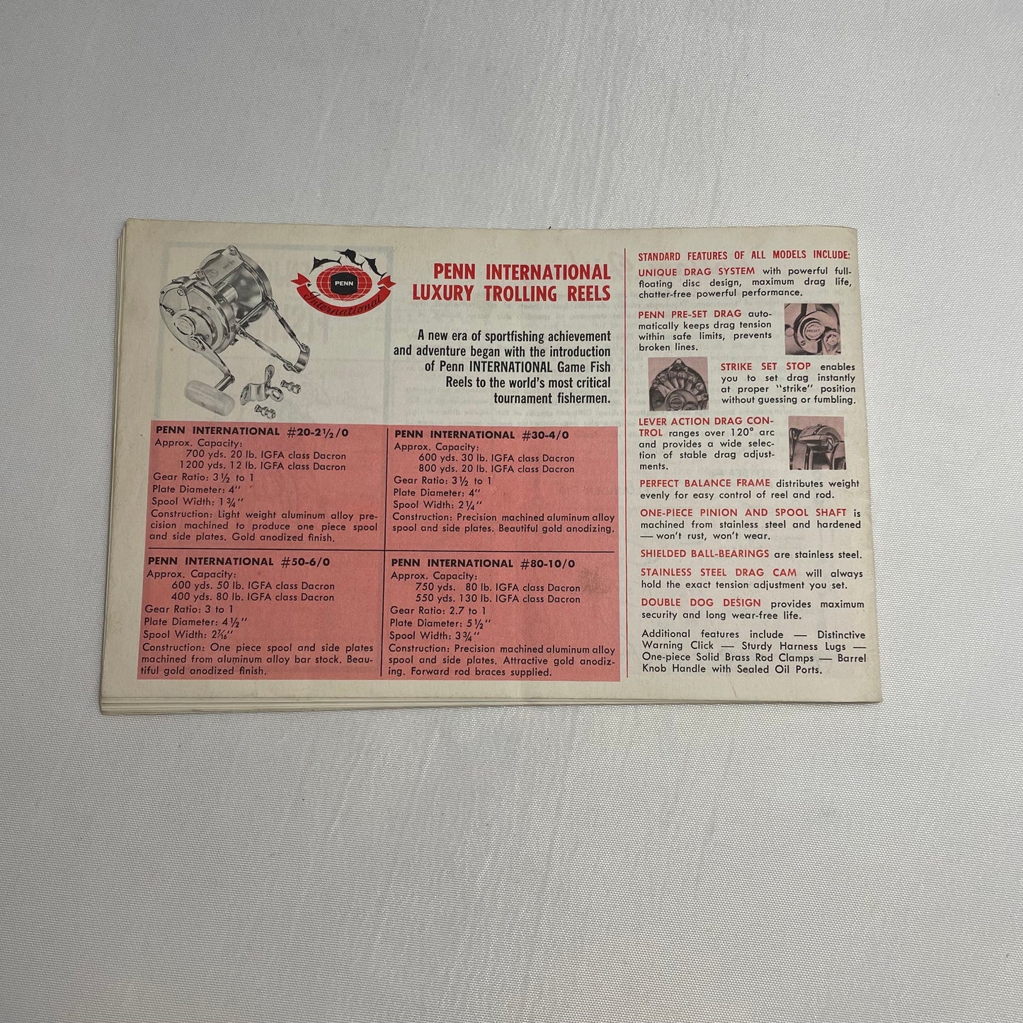 Penn Reels Catalog 34B Instruction Manual, Repair Parts List, Fishing Reel Manual, Maintenance Guide, Vintage Manual