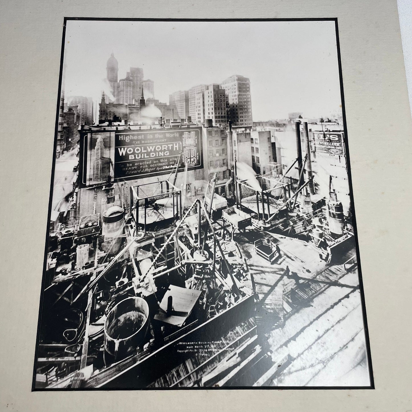 Irving Underhill Vintage Woolworth Building Photograph, NYC Wall Art, Black and White Print, Architecture Photo, New York City Decor