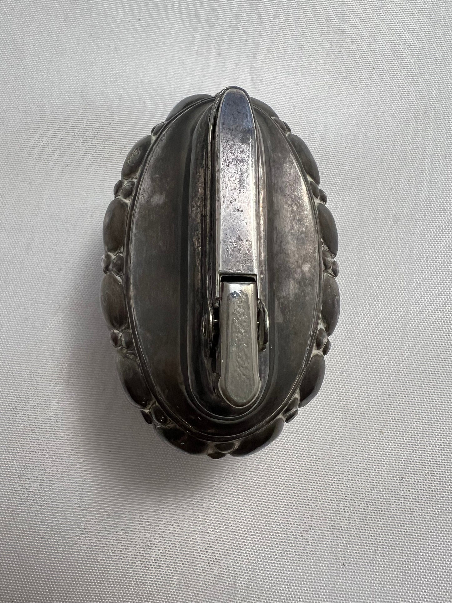 Vintage Ronson Crown Antique Table Lighter Silverplate