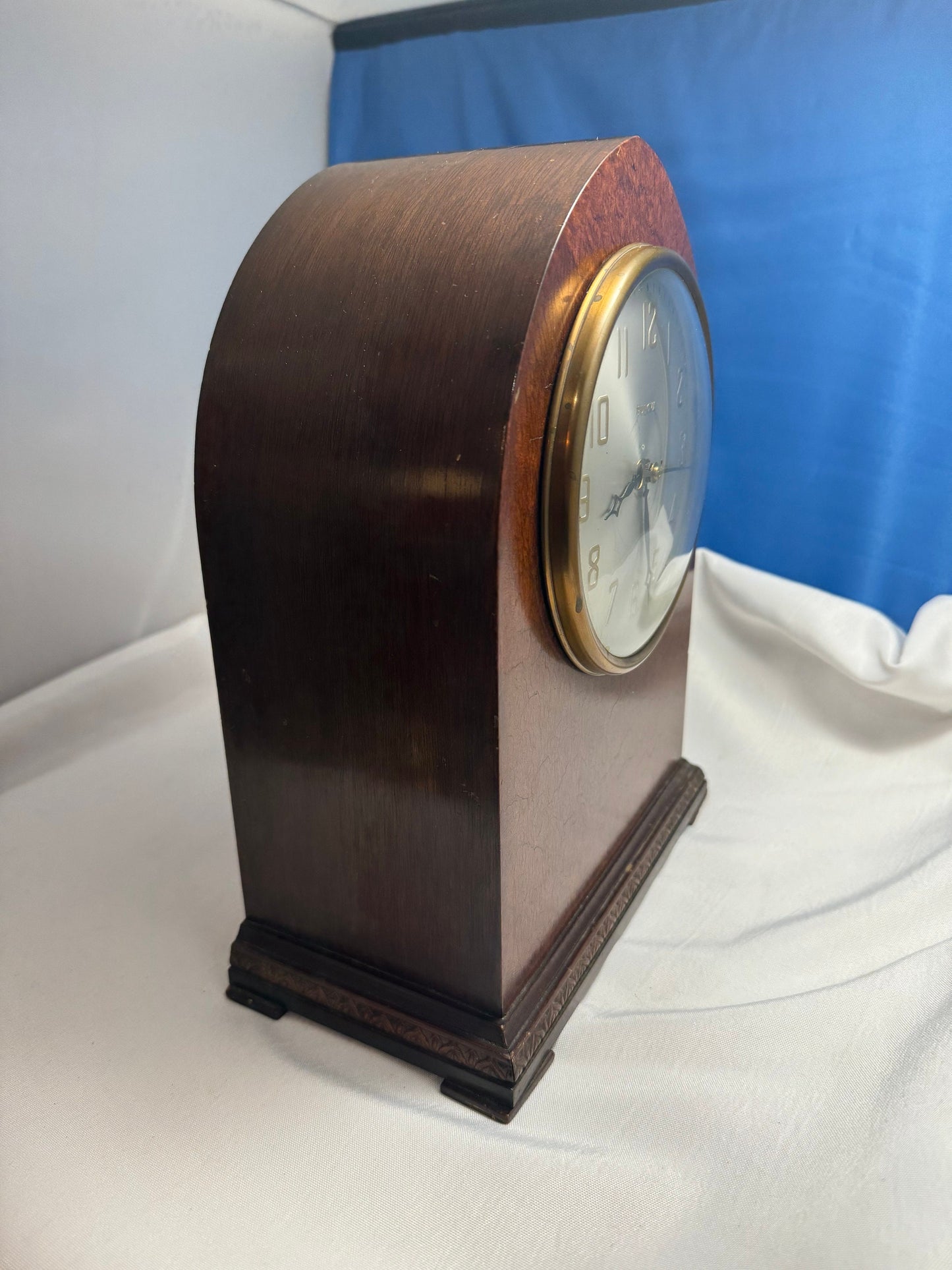 Bulova Mantel Clock, Vintage Style Clock, Classic Desk Clock, Traditional Table Clock, Office Decor, Home Office Gift