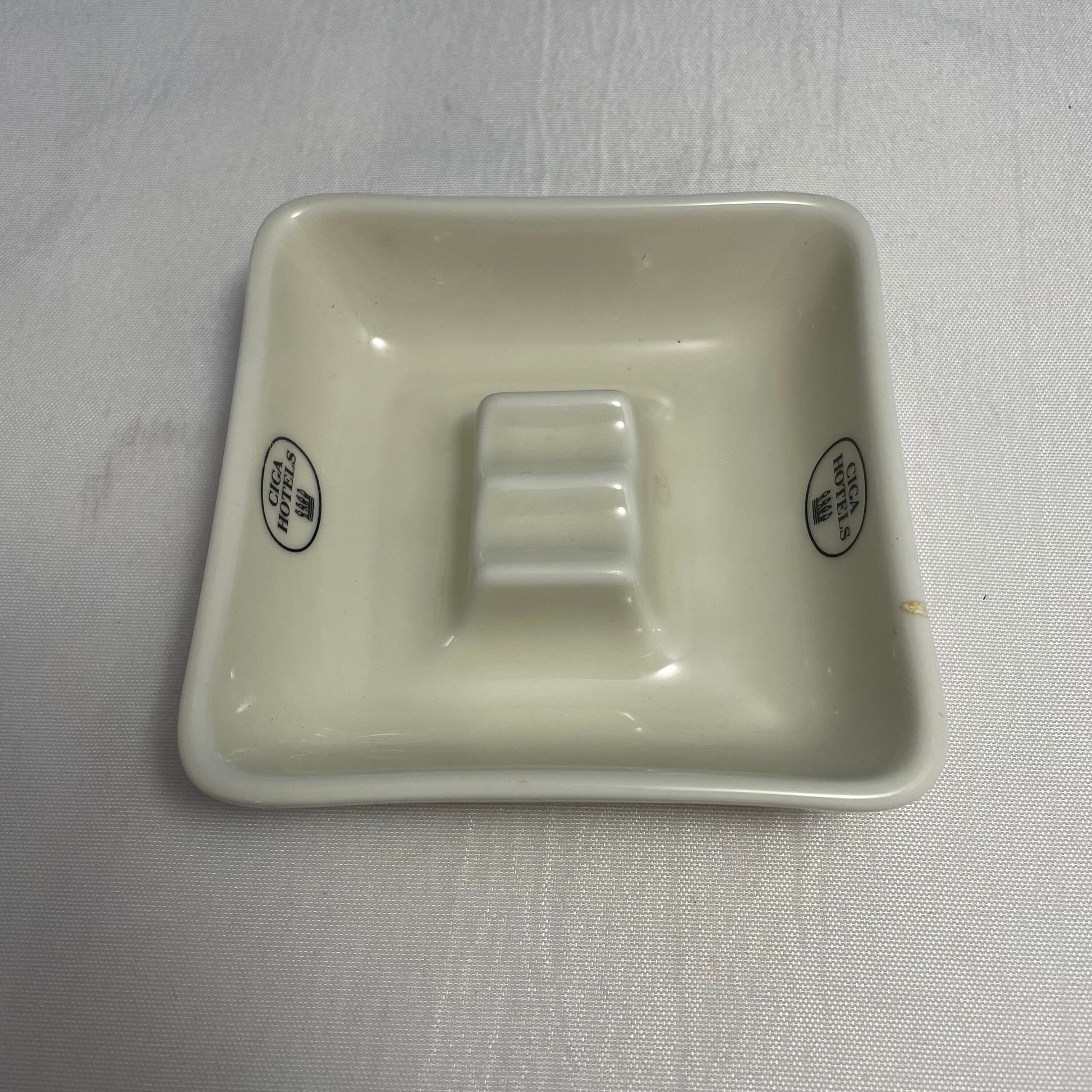 Ceramic Ashtray for Hotels, Ciga Design, Made in Germany, Unique Gift, Hotel Room Decor