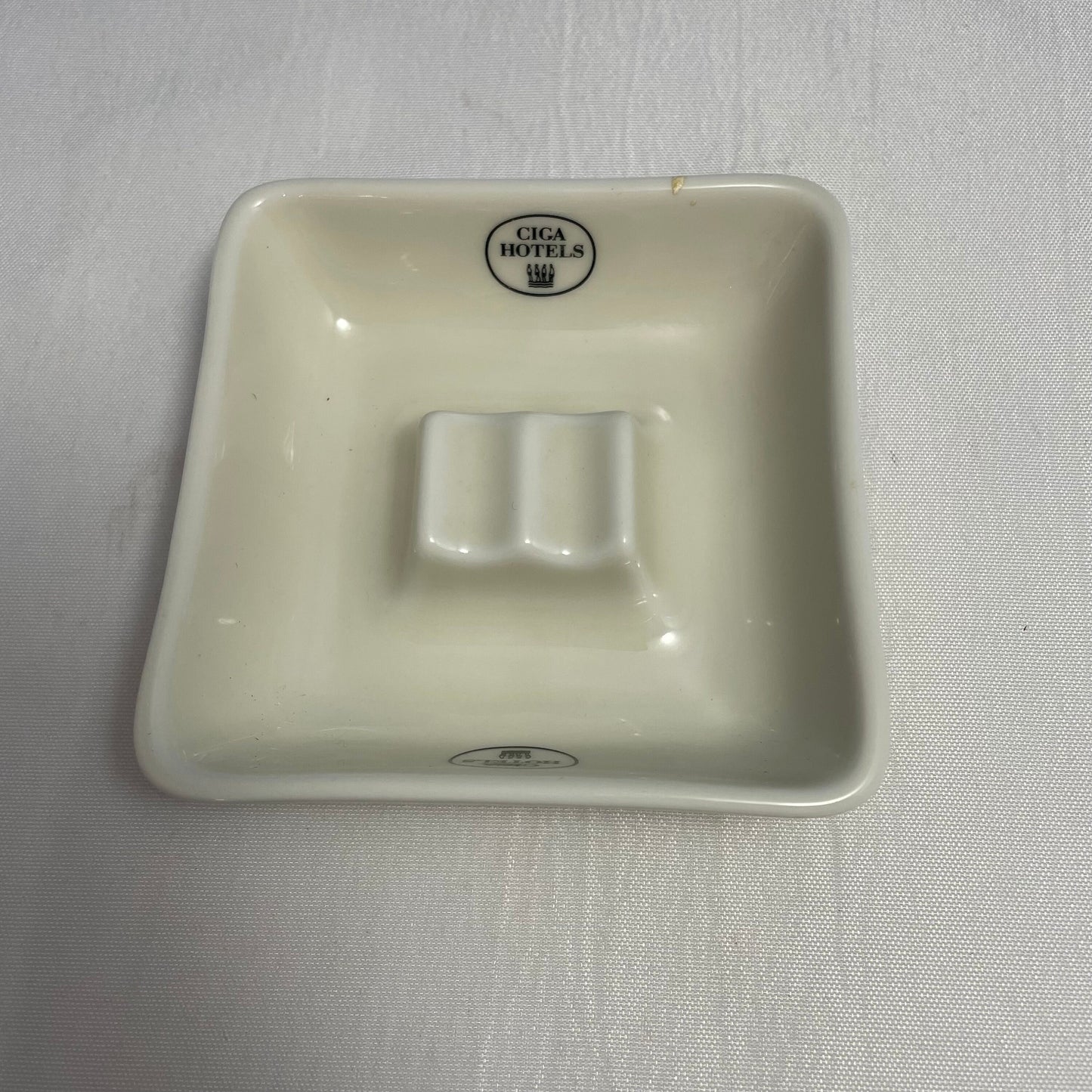 Ceramic Ashtray for Hotels, Ciga Design, Made in Germany, Unique Gift, Hotel Room Decor