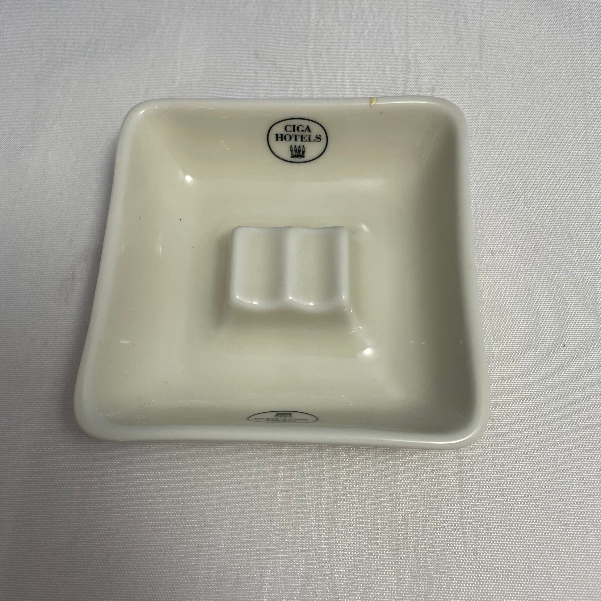 Ceramic Ashtray for Hotels, Ciga Design, Made in Germany, Unique Gift, Hotel Room Decor