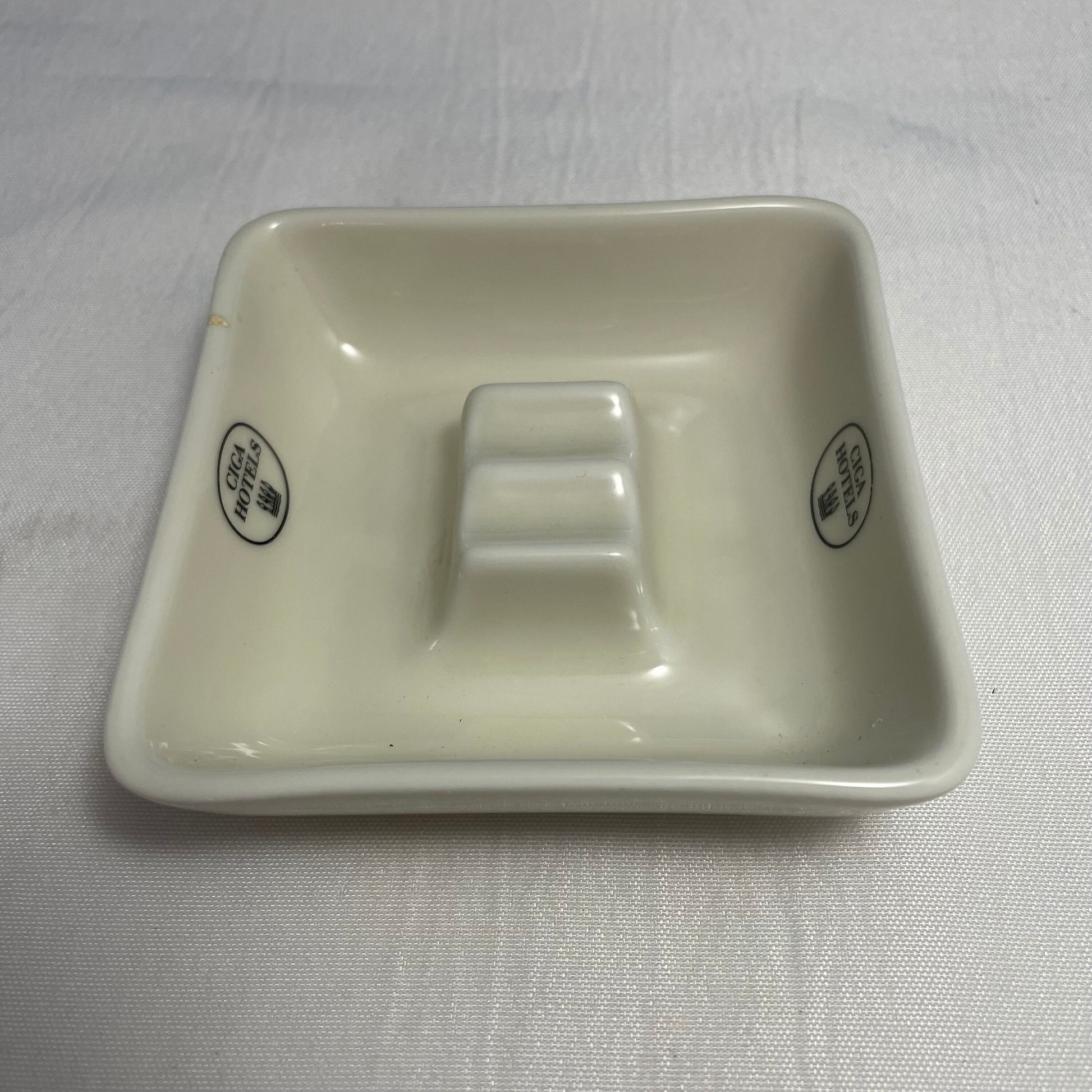 Ceramic Ashtray for Hotels, Ciga Design, Made in Germany, Unique Gift, Hotel Room Decor