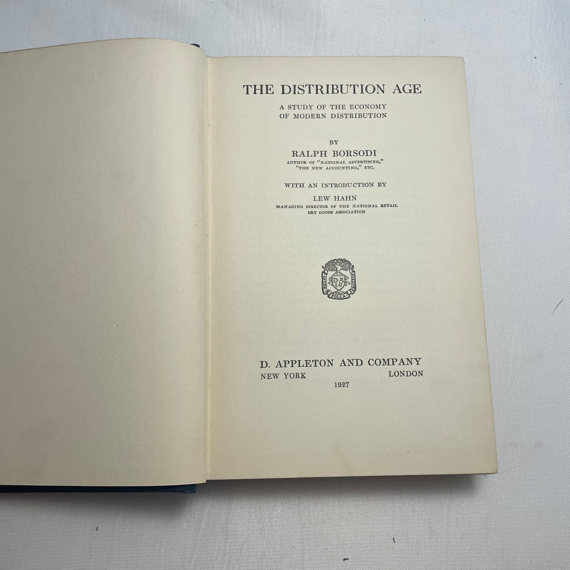 The Distribution Age by Ralph Borsodi 1927 Edition, Classic Economics Book, Vintage Reading, Collectible, US English