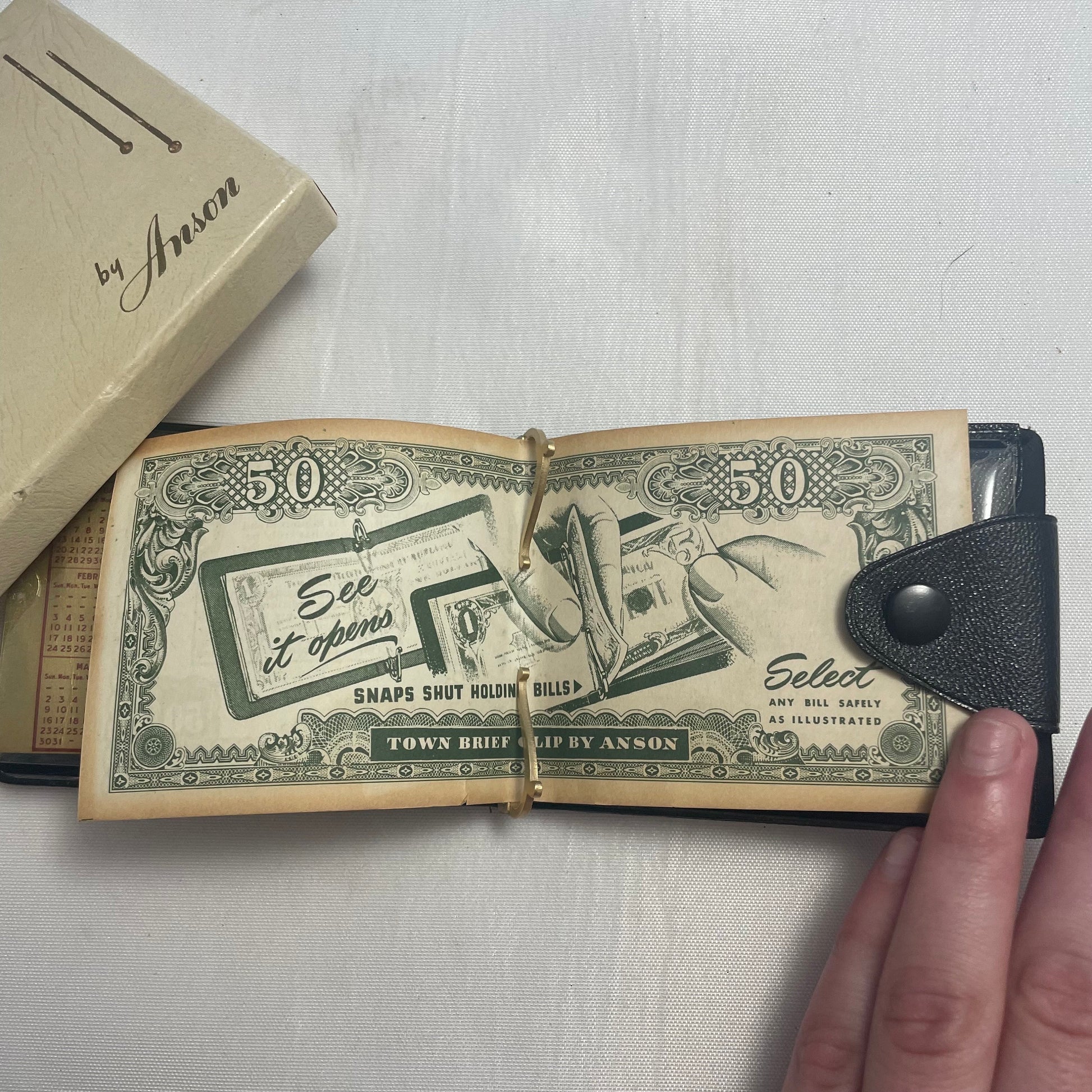 Anson Town Brief Clip, Minimalist Money Holder, Cash Organizer, Slim Wallet, Men's Card Holder