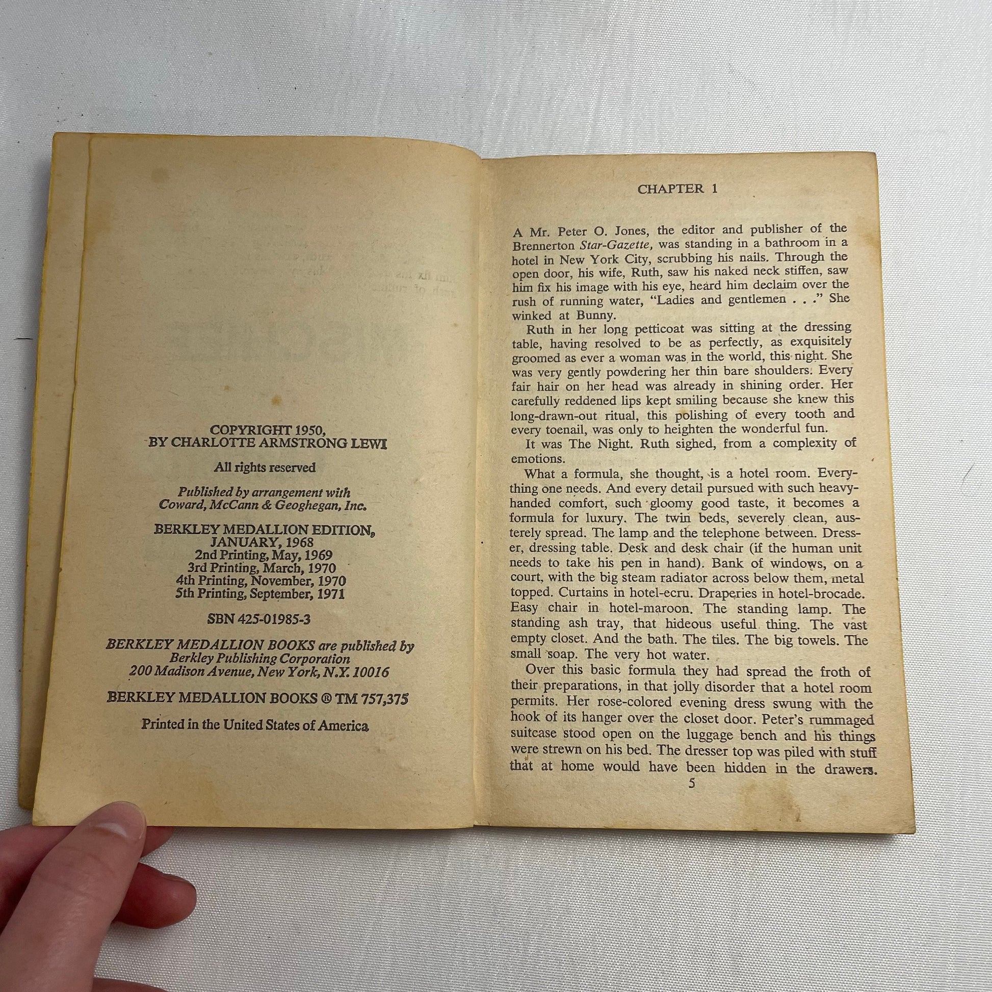 Mischief by Charlotte Armstrong 5th Printing, Vintage Mystery Novel, Classic Crime Fiction, Retro Book Lover Gift