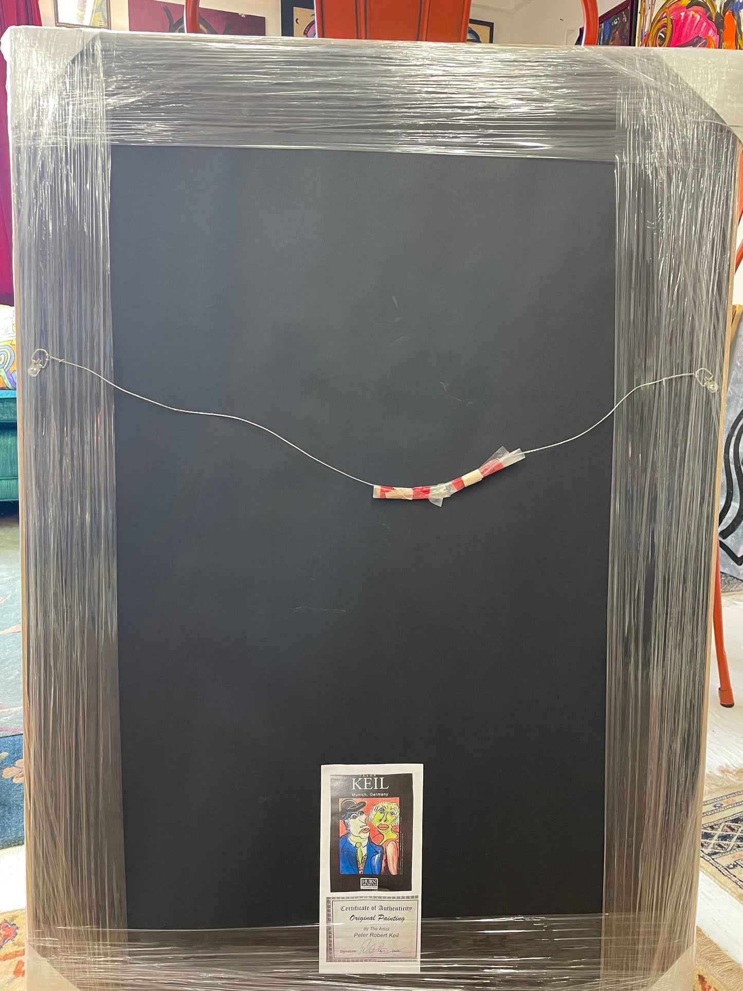 Peter Robert Keil Framed Artwork, My Dear Friend Andy Warhol Inspired, Wall Decor, Contemporary Art, private collection